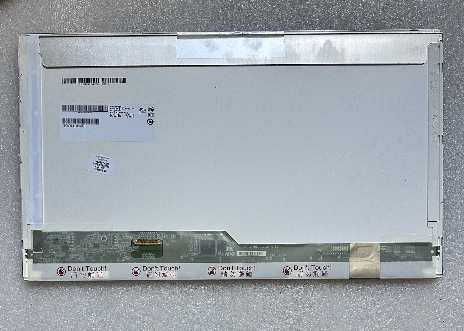 AU Optronics B173HW01 V.5 17.3" Matte LCD Laptop Screen Display Panel, *READ* 656297-001 product photo 3