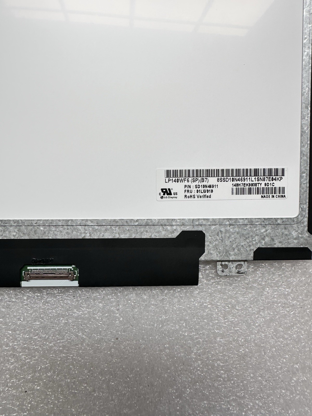 LG Display 14" Matte Laptop Screen Display 30pin LP140WF6 SPB7 01LW010, * Read* LP140WF6 (SP)(B7) product photo 4