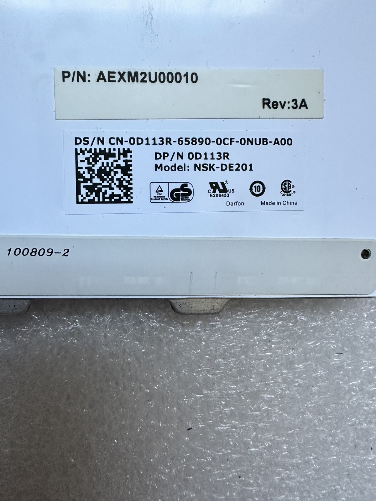 Dell Precision M6500 Backlit Laptop Keyboard D113R 0D113R product photo 3