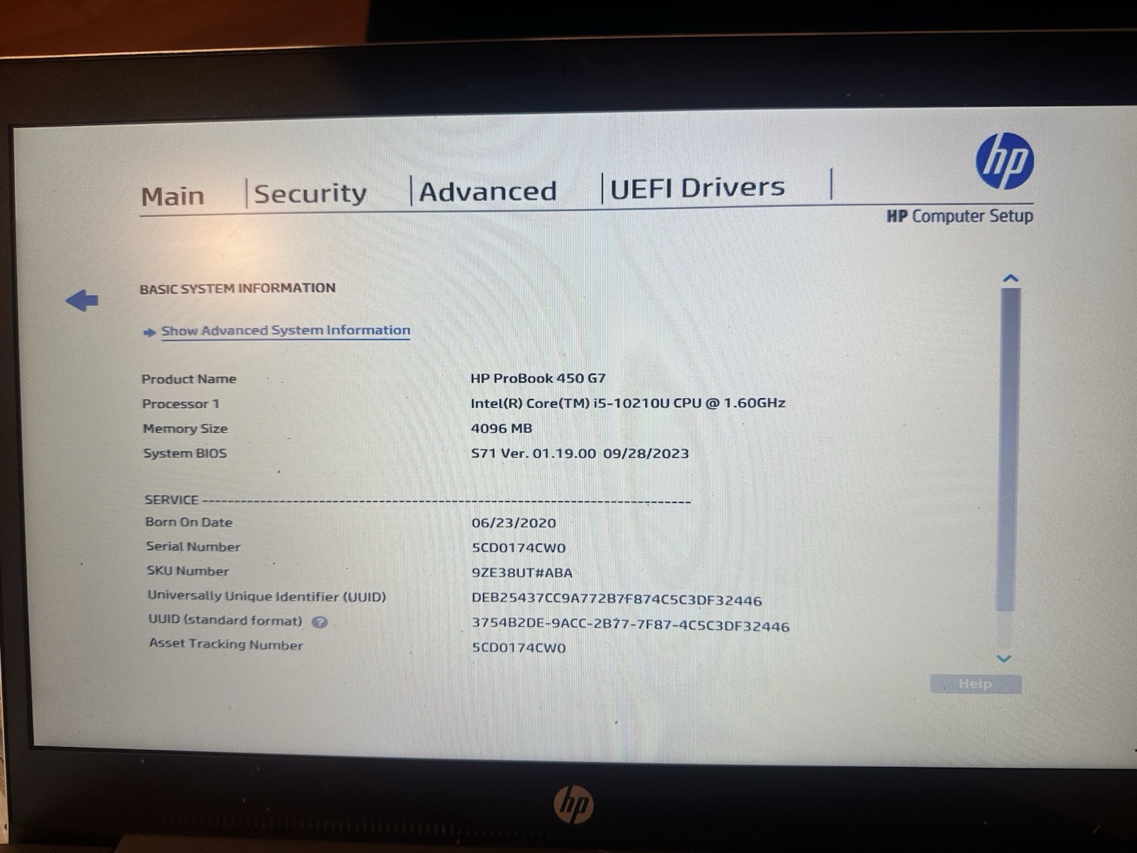 HP ProBook 450 G7 15.6” FHD complete lcd screen display panel assembly, *READ* LCD Screen Assembly product photo 9