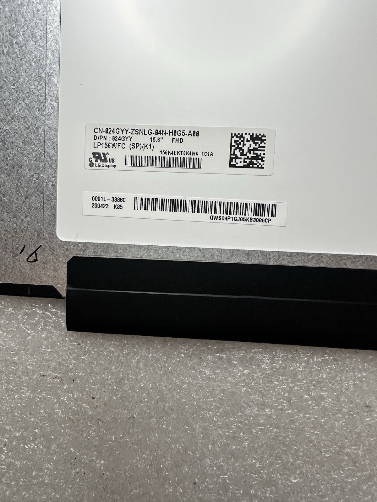 LG Display 15.6" FHD LCD Matte Laptop Screen 30Pin LP156WFC-SPK1, 24GYY, *READ* product photo 4