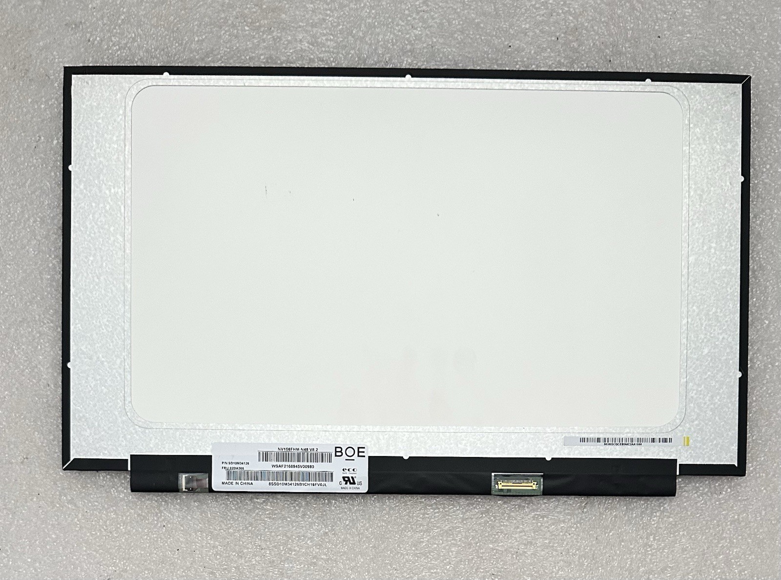 BOE 15.6” Matte LCD Screen Display 30pin panel NV156FHM-N48 V8.2, 02DA366, *READ Laptop Screen product photo 5