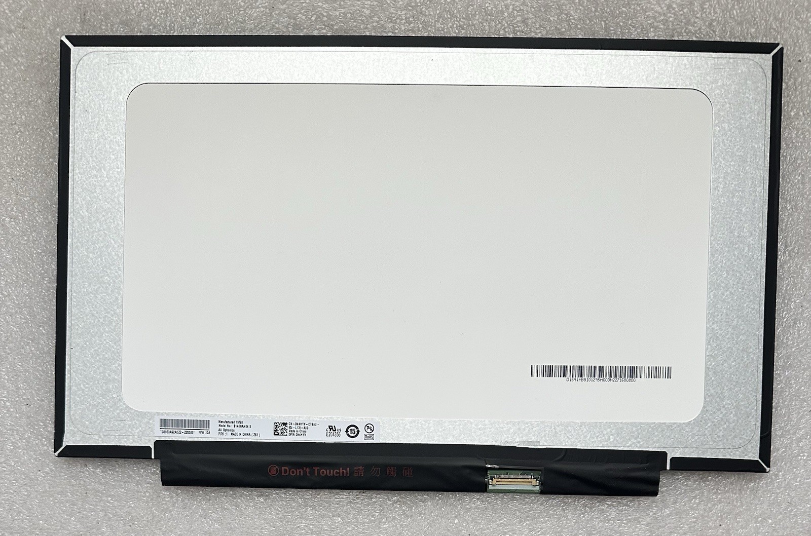 AUO AU Optronics 14" Matte LCD Screen Display 30pin Panel N4HYV, B140HAN04.5, *READ* Laptop Screen product photo 3