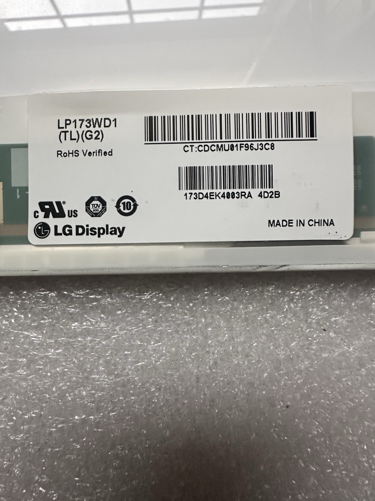 LG Display 17.3" LED Glossy LCD Display Screen Panel LP173WD1 TL G2, *READ* Laptop Screen 720257-001 product photo 4