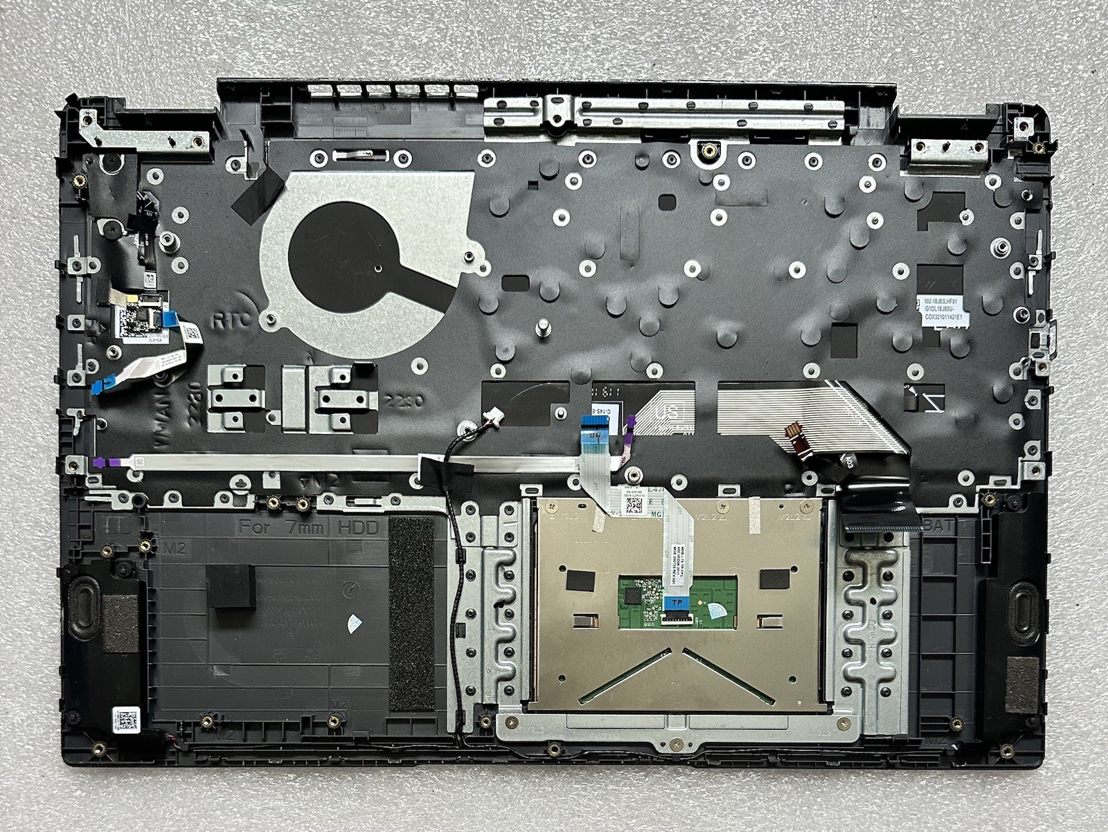 Dell Latitude 3510 Palmrest Touchpad Keyboard w/Fingerprint Power Button, *READ* Palmrest Keyboard Assembly F3XW3 product photo 2