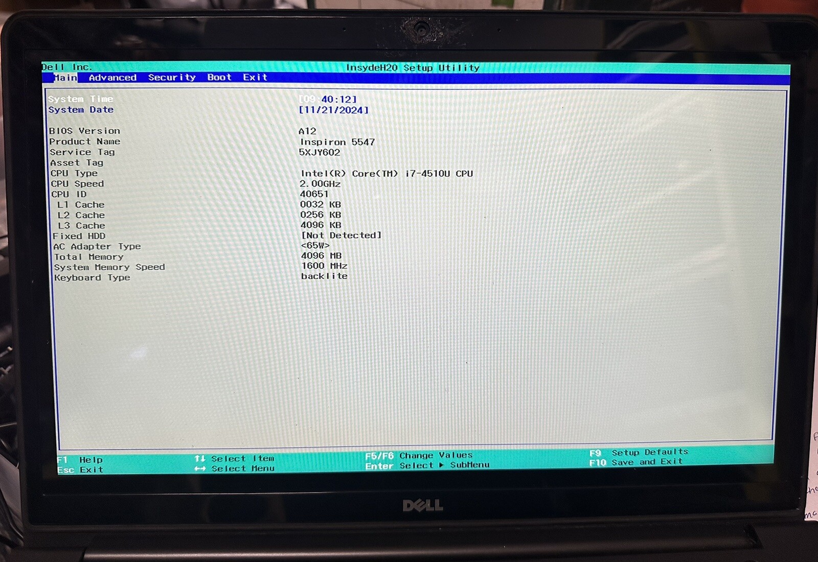 DELL INSPIRON 15 5547 Screen 15.6" Complete LCD Assembly Glossy TOUCH *Read* LCD Screen Assembly product photo 4