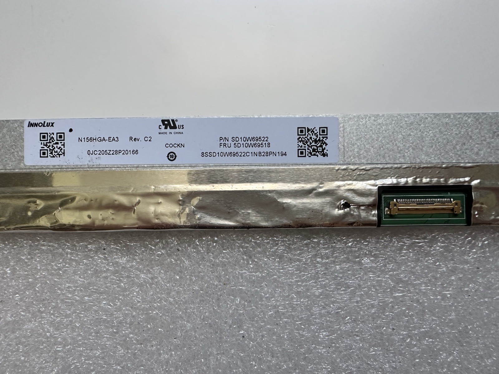 InnoLux 15.6" Matte FHD LCD Screen N156HGA-EA3 REV.C2 5D10W69518 30pin, *READ Laptop Screen product photo 4