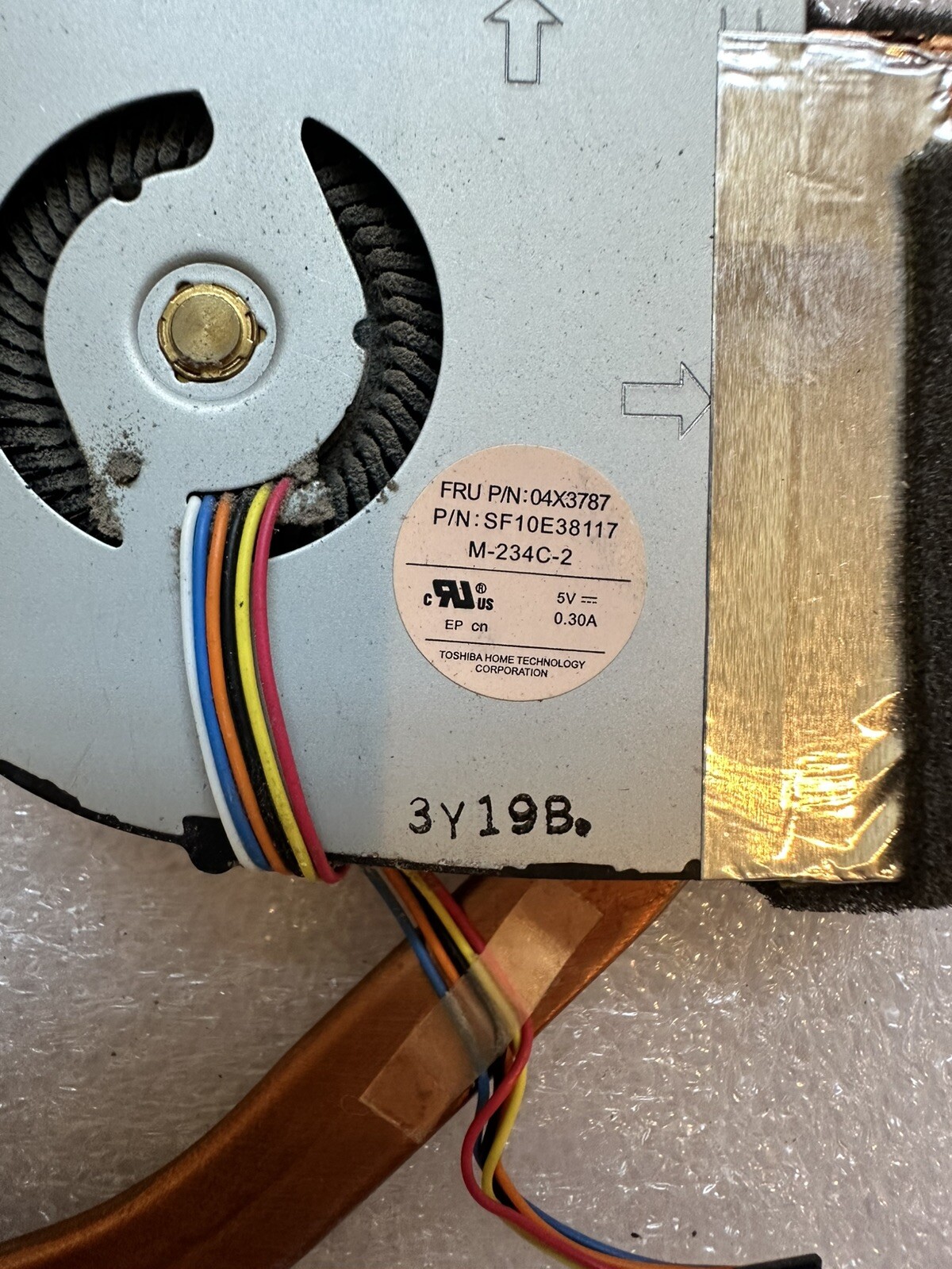 Lenovo Thinkpad T430 CPU Cooling Heatsink Fan 04X3787 Processor product photo 3
