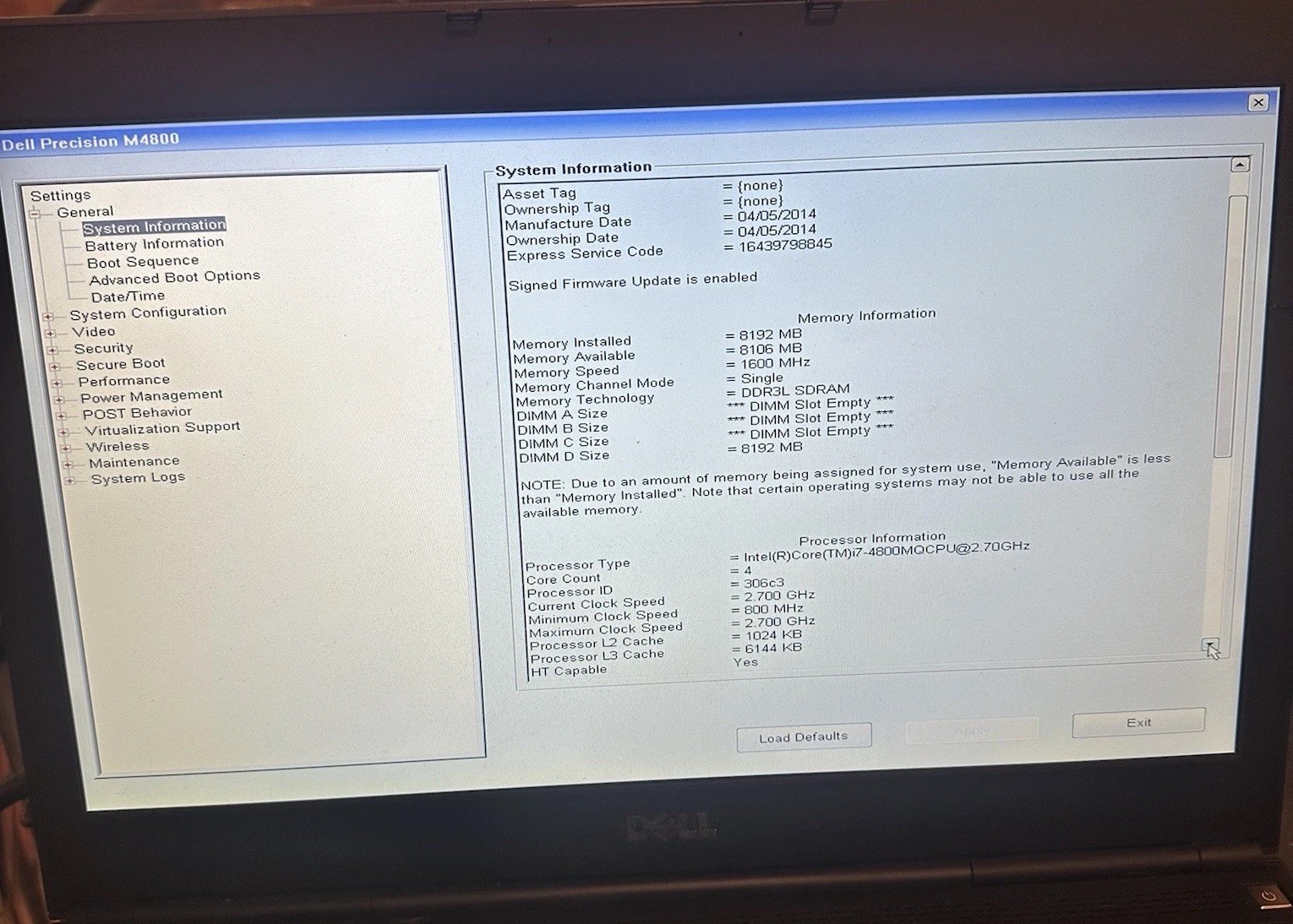 Dell Precision M4800 15.6" FHD LCD Matte Laptop complete Screen Assembly, *READ* LCD Screen Assembly product photo 8