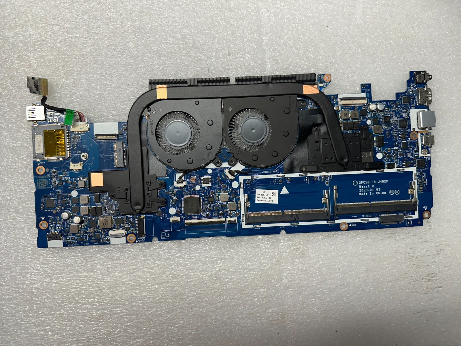 HP 15t-ed000 i5-10210u Motherboard L93873-601 product photo 1