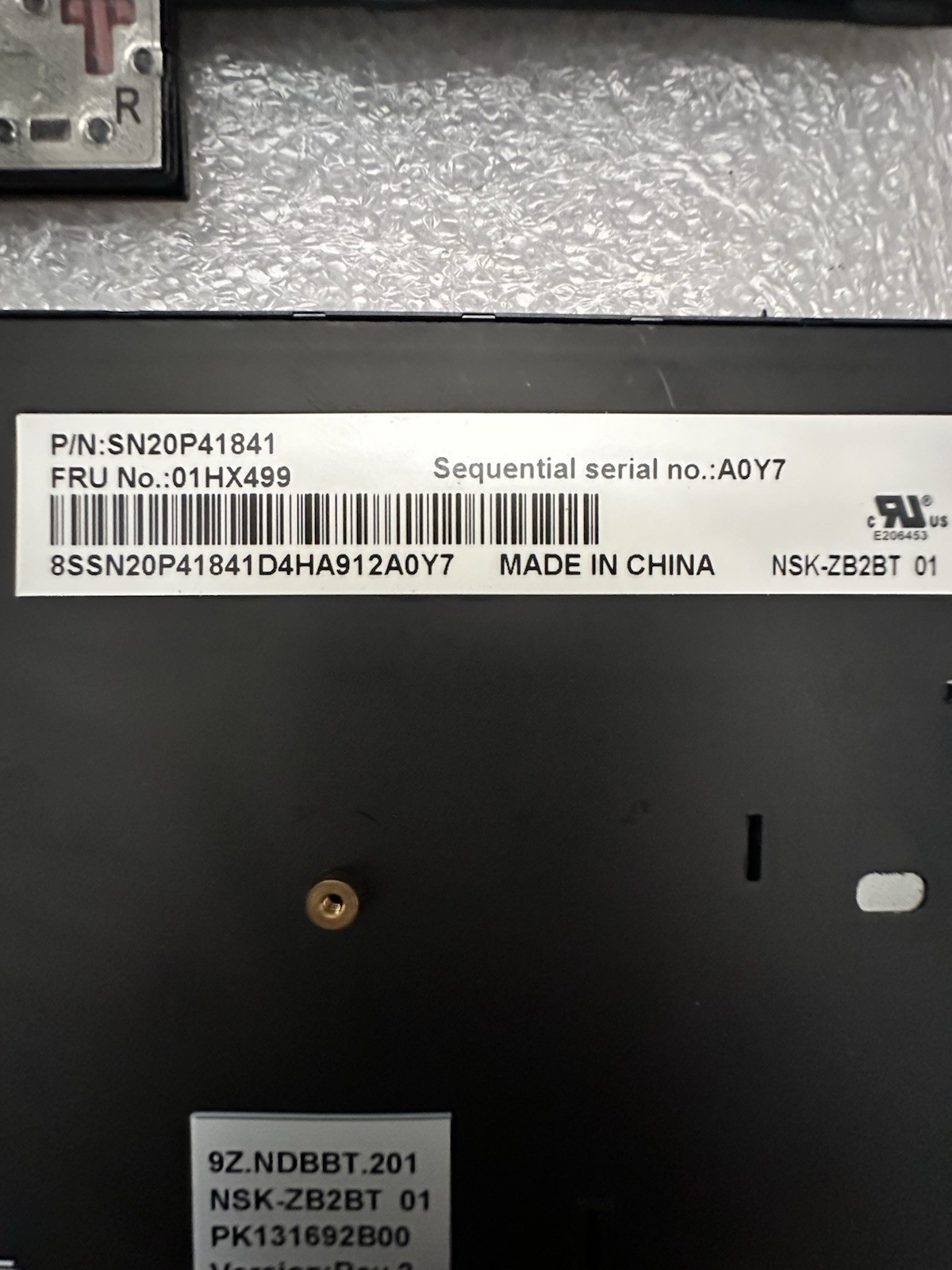 Lenovo Lot of 2 Lenovo ThinkPad T480 Backlit Keyboards SN20P41841, PK131692B00, 01HX499 Laptop Keyboard product photo 3