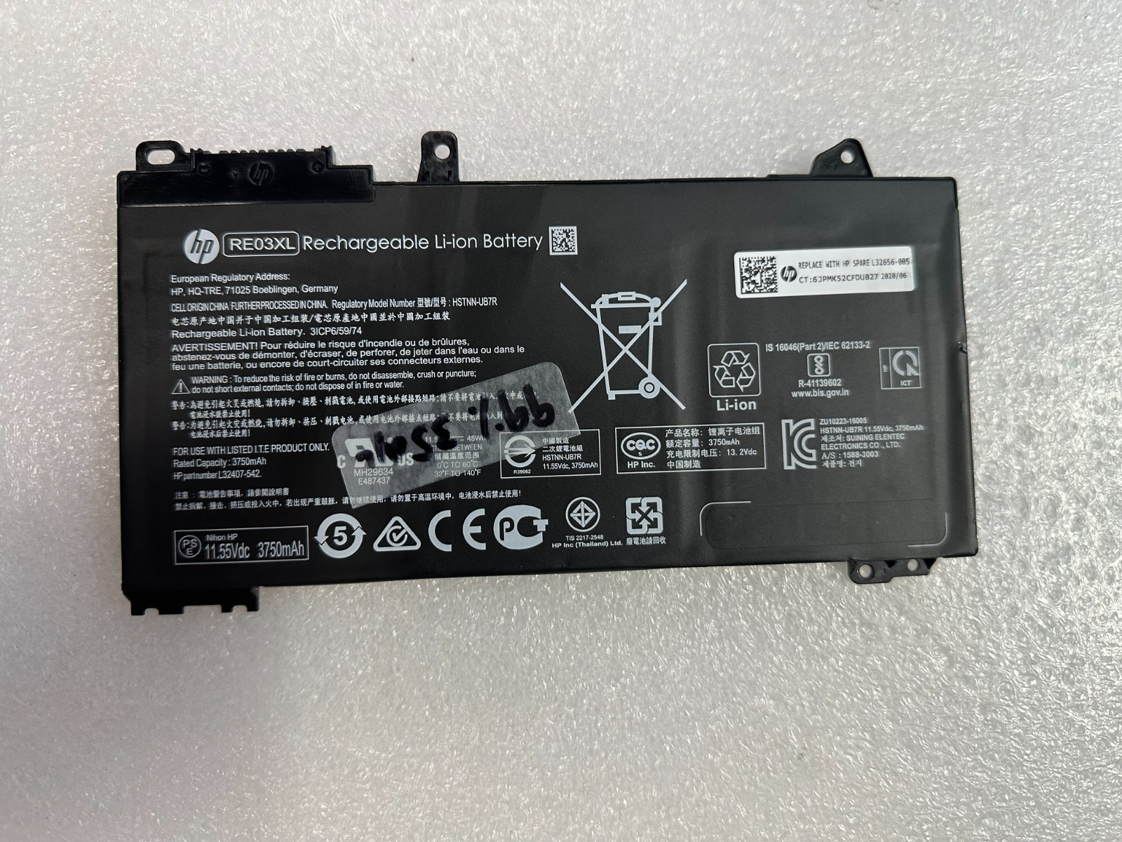 HP 99% capacity 35 cycles -HP Probook 430 G7 genuine original battery L32656-005 Laptop Battery product photo 1