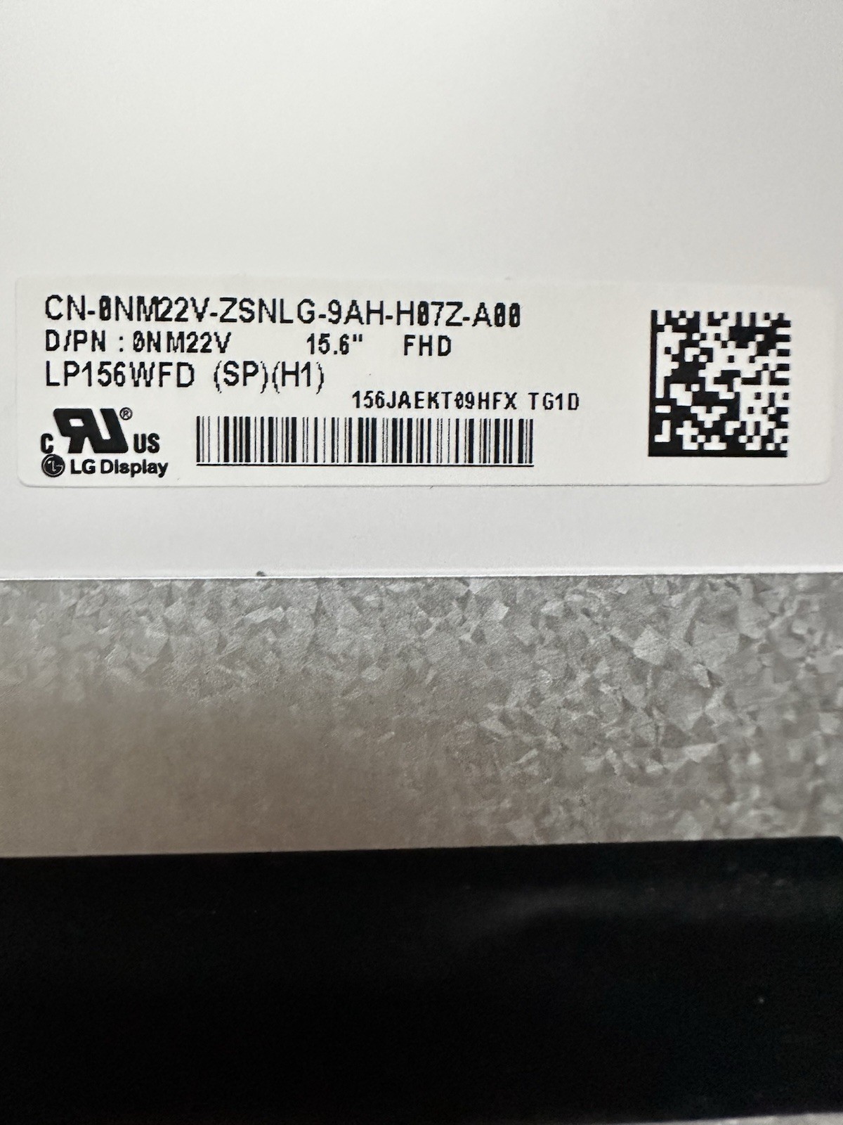 LG Display 15.6" FHD Laptop Touch Screen LCD Display 40pin LP156WFD-SPH1, NM22V product photo 3
