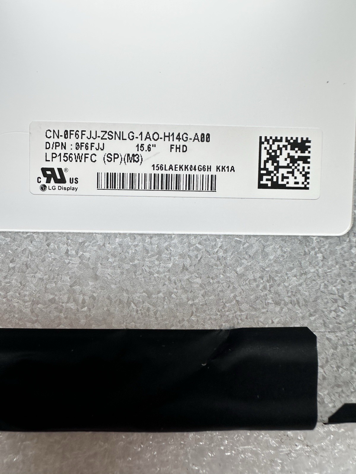 LG Display 15.6" Laptop LCD Screen Matte Panel 30Pin FHD LP156WFC-SPM3, F6FJJ product photo 3