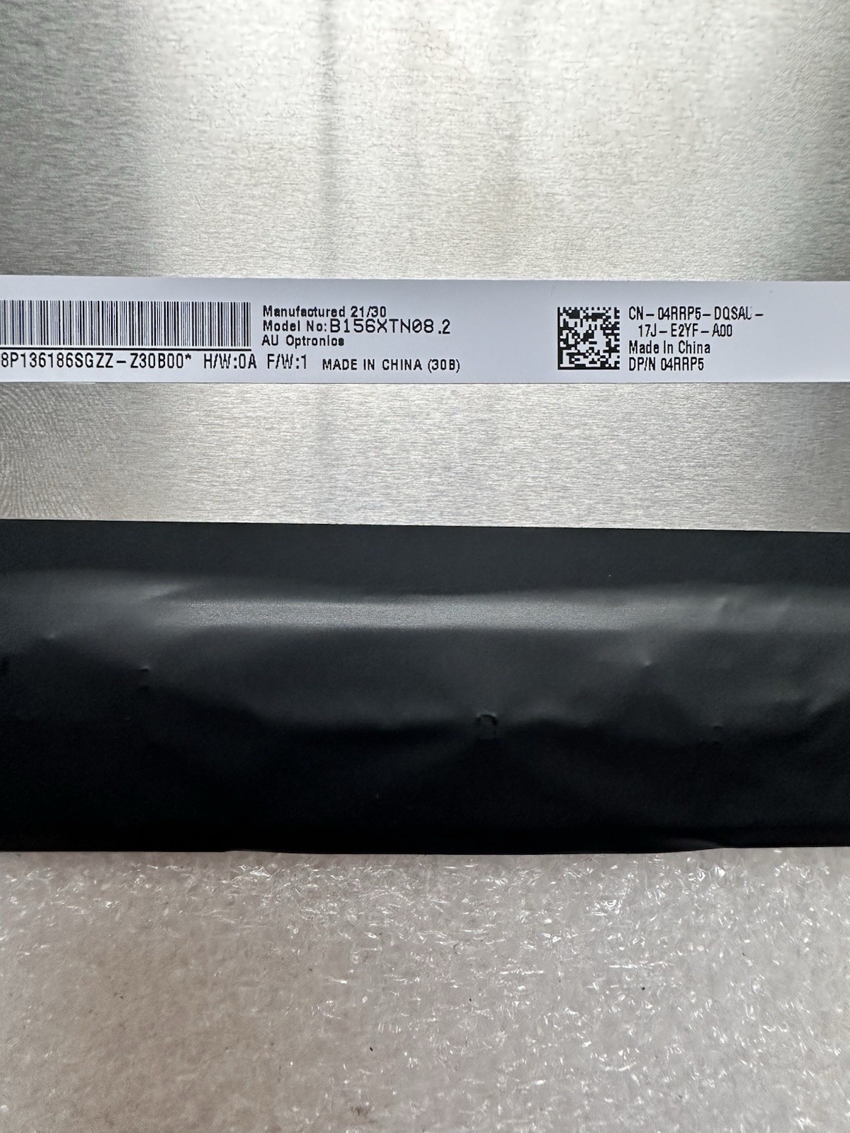 AU Optronics 15.6" Matte LCD Laptop Screen Display 30Pin Panel B156XTN08.2 4RRP5 product photo 3