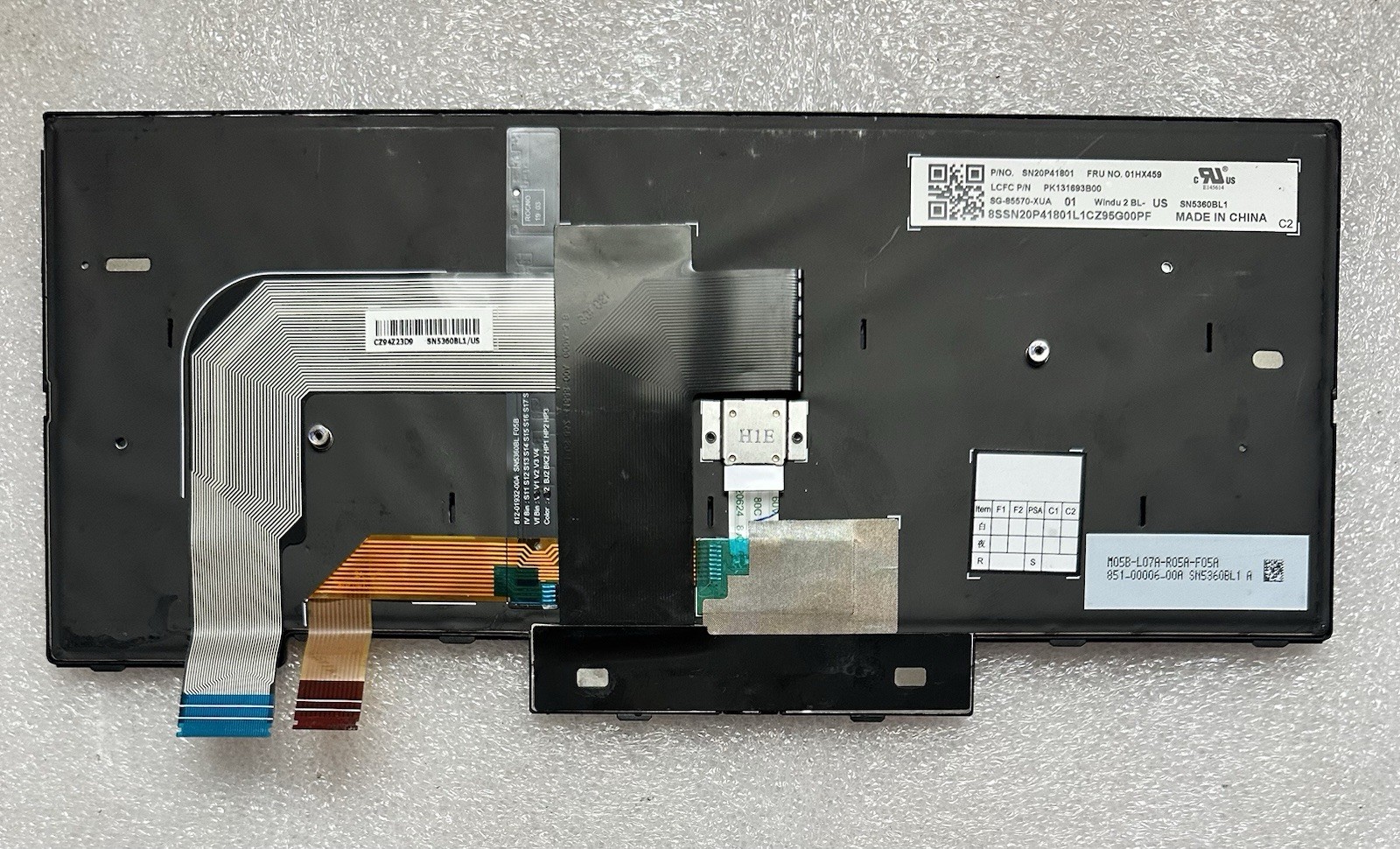 Lenovo Thinkpad T480 Laptop Keyboard, 01HX459 product photo 2