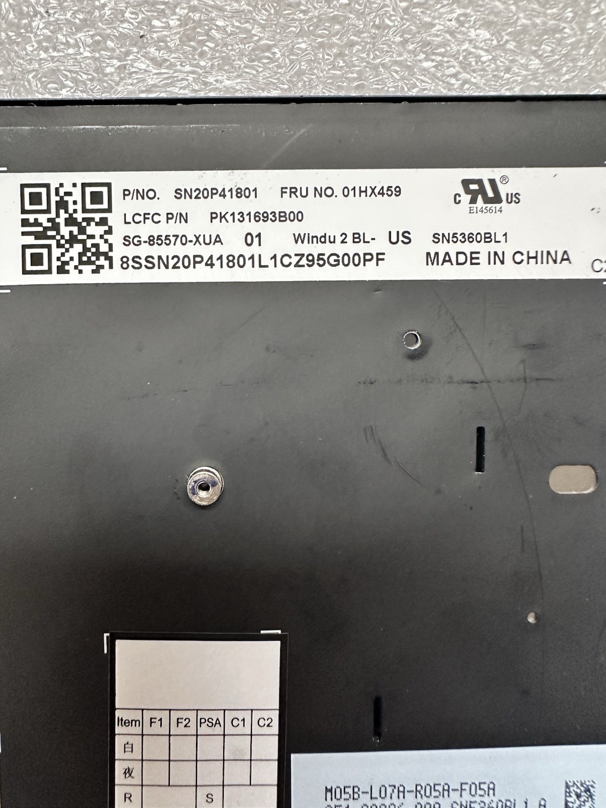Lenovo Thinkpad T480 Laptop Keyboard, 01HX459 product photo 3