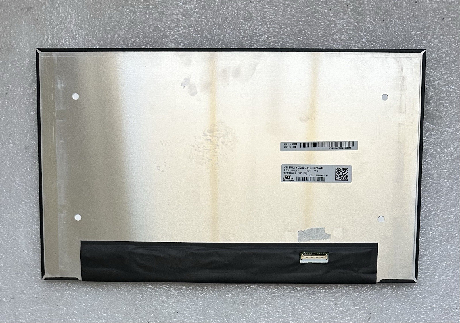 LG Display 13.3” FHD Touch Screen Matte Laptop Panel 30Pin LP133WF6 (SPK2) M32FY Laptop Screen 0M32FY product photo 2