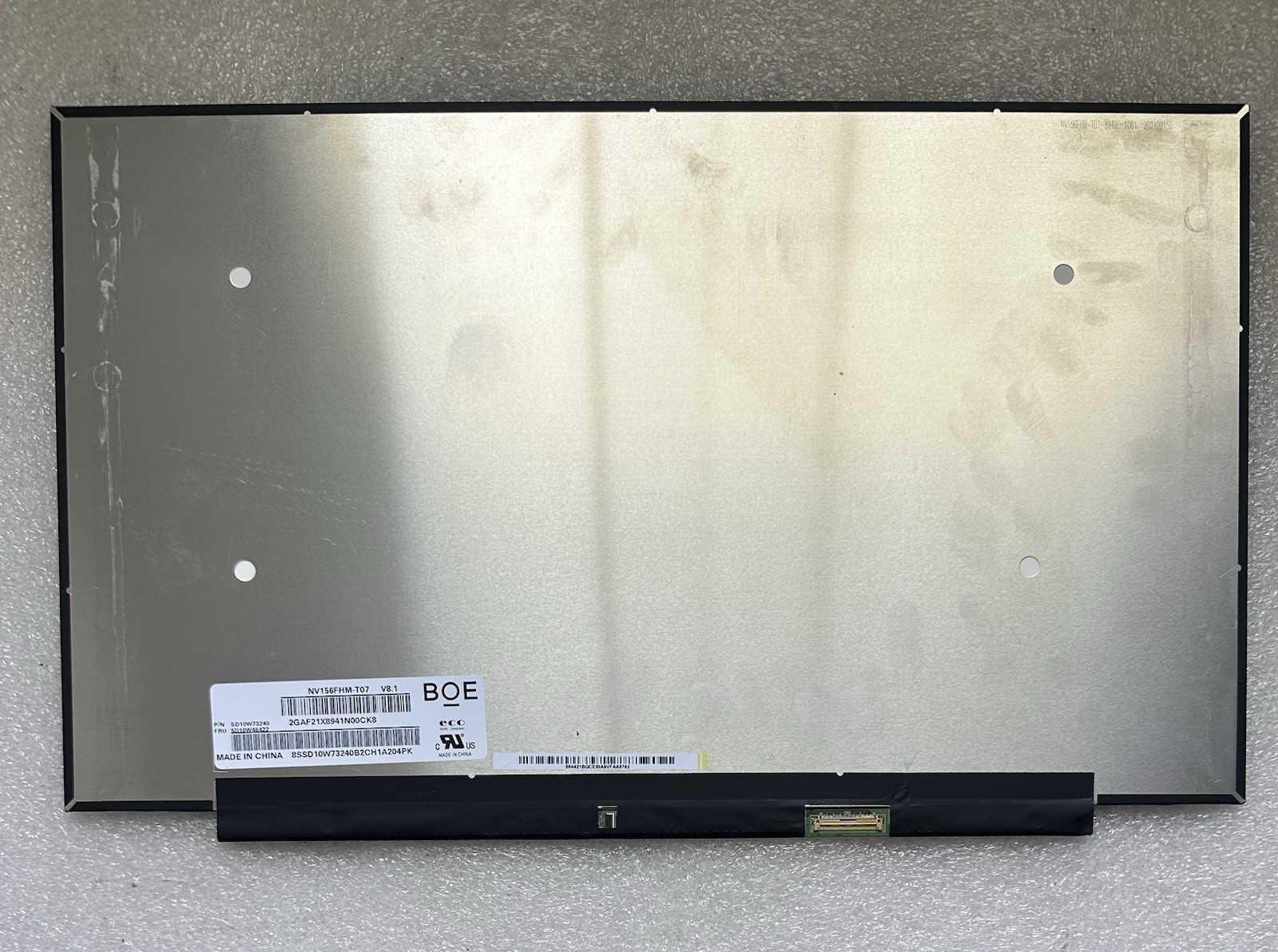 BOE 15.6” Matte LCD Screen Display 30pin Panel NV156FHM-T07 V8.1, 5D10W46422 product photo 2