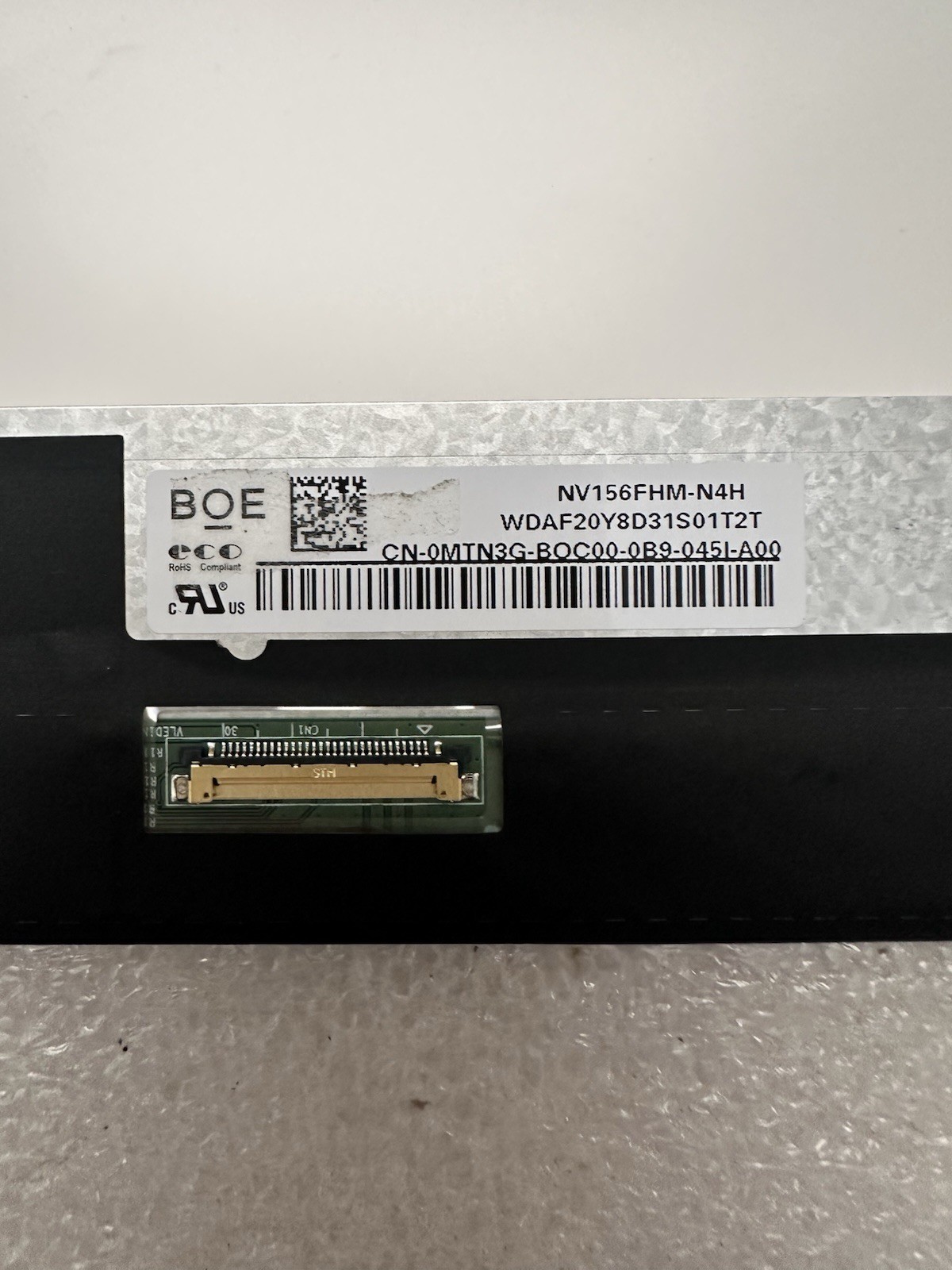 BOE 15.6” Matte LCD Laptop Screen Display 30 pin Panel NV156FHM-N4H, MTN3G product photo 3
