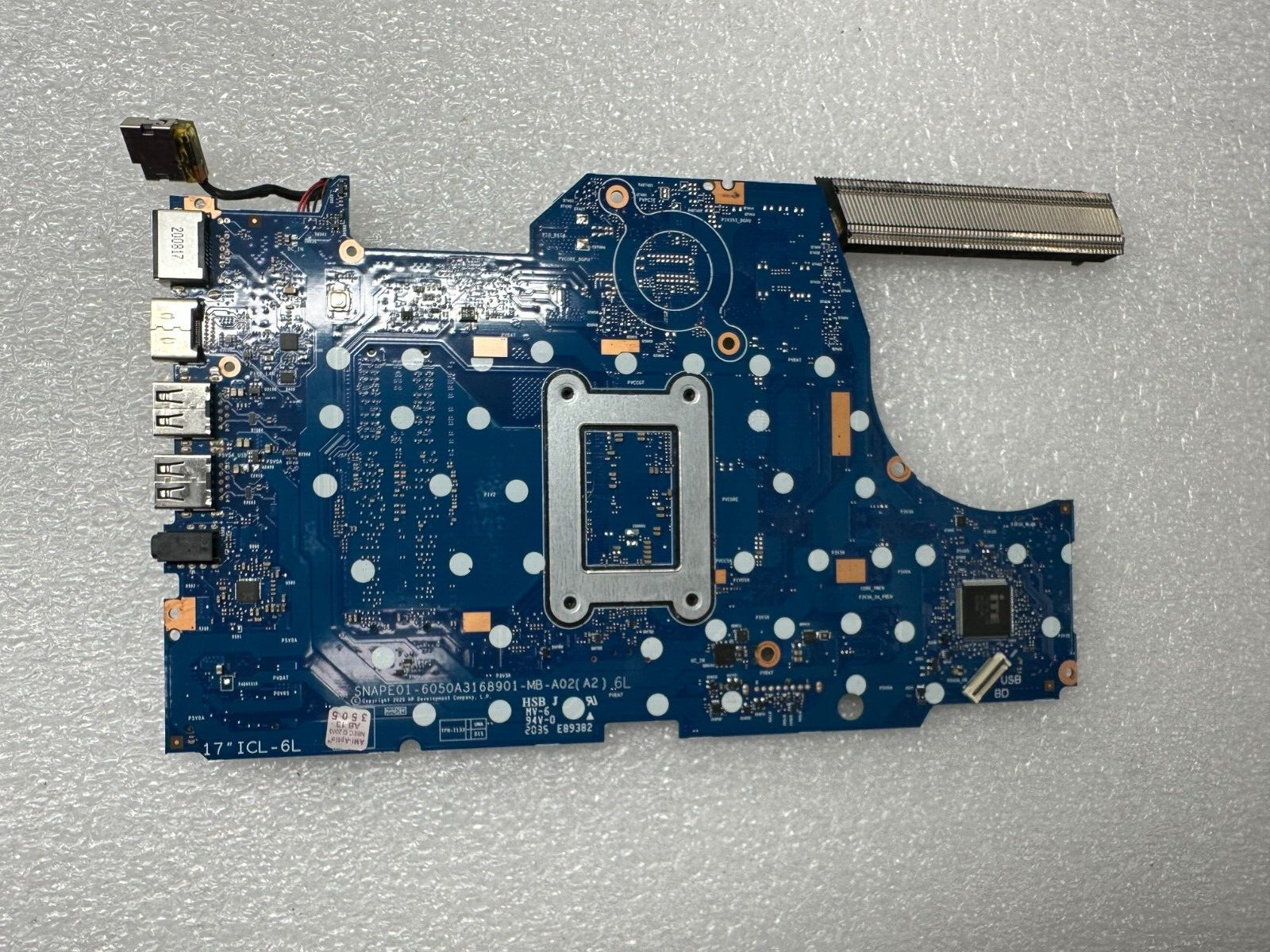 HP 17-by3613dx i5-1035g1 Motherboard L87451-601 product photo 2
