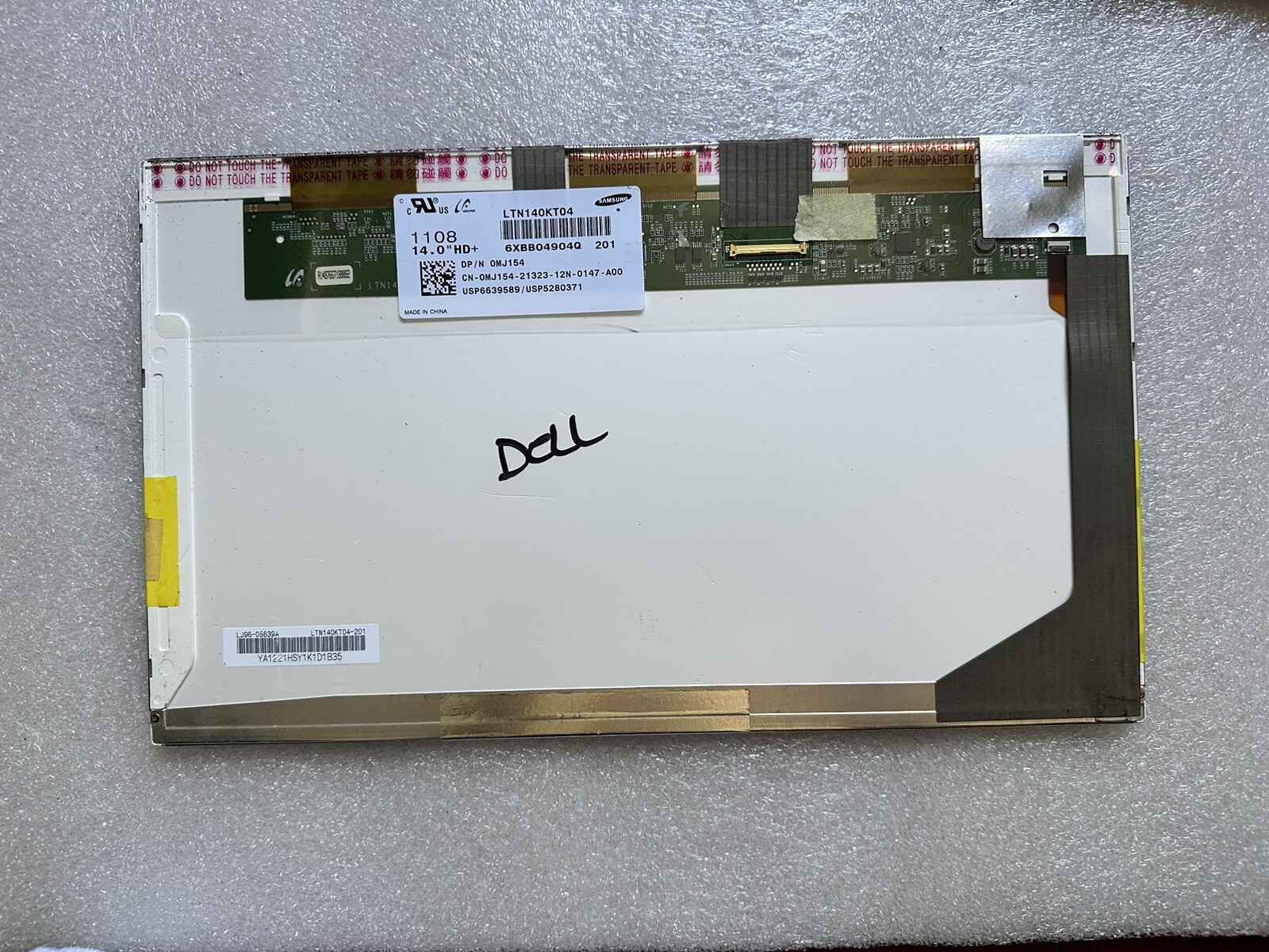 Dell Samsung Laptop Screen 14” display Panel LTN140KT04 201 MATTE LCD Mark on screen MJ154 product photo 2
