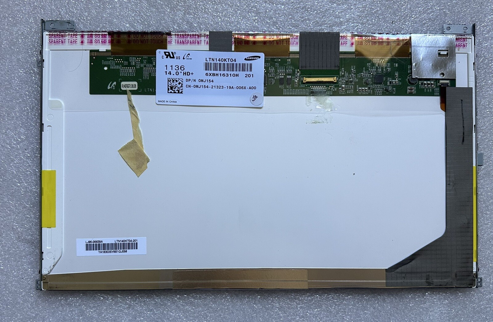 Samsung 14.0" Laptop Screen display Panel LTN140KT04 MATTE LCD Mark on screen MJ154 product photo 2