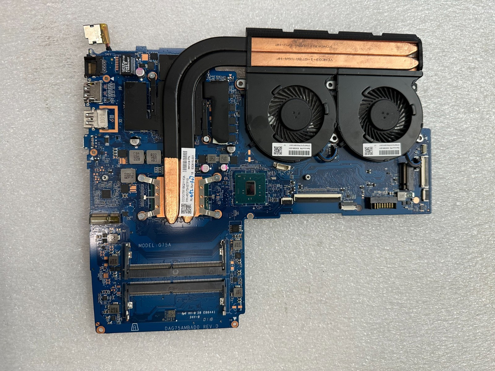 HP 15t-cb000 i5-7300HQ Motherboard 926306-601 product photo 1