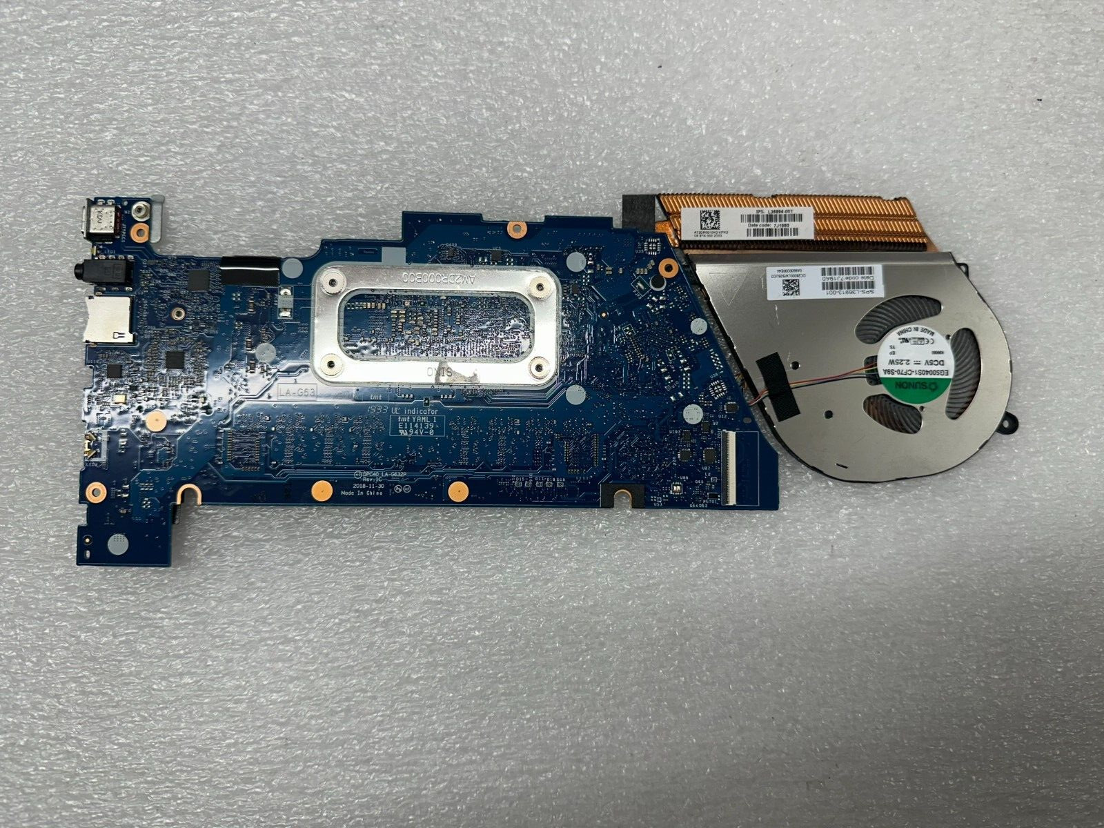 HP x360 Chromebook 14 G1 i7-8650u 16gb Motherboard L50838-001 product photo 2