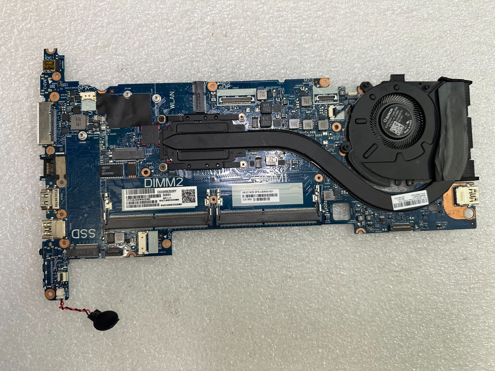 HP Elitebook 830 g6 i5-8365u Motherboard L60635-601 product photo 1