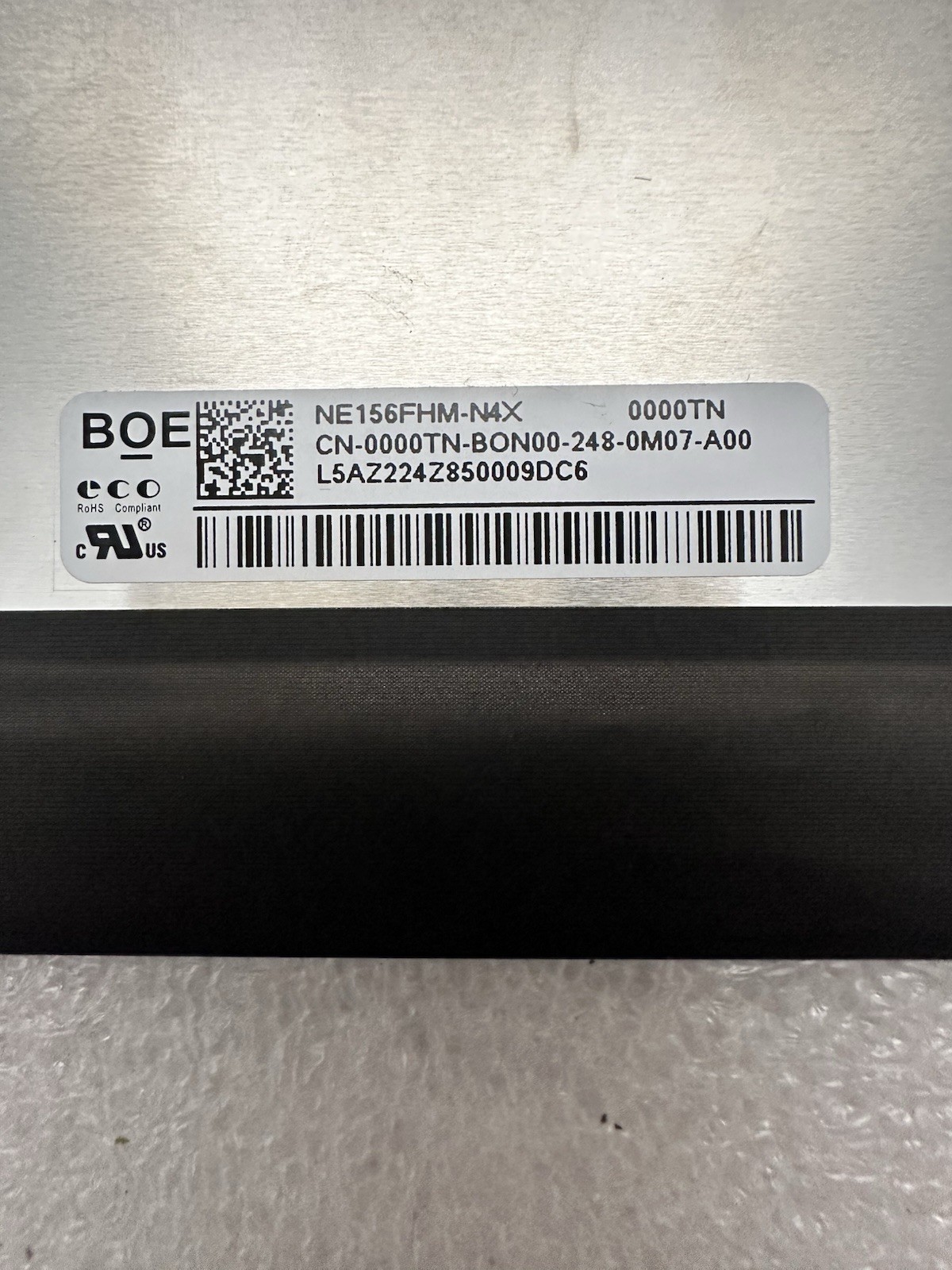 BOE 15.6” Matte LCD Laptop Screen Display 30 Pin Panel NE156FHM-N4X, 000TN product photo 3