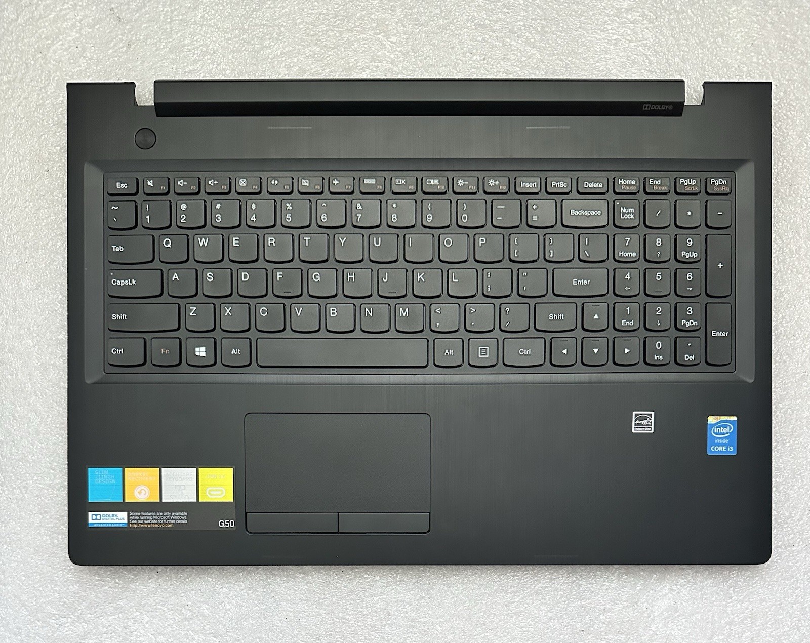 Lenovo G50 15.6" Palmrest Keyboard Touchpad AP0TH000400, Black Palmrest Keyboard Assembly product photo 1