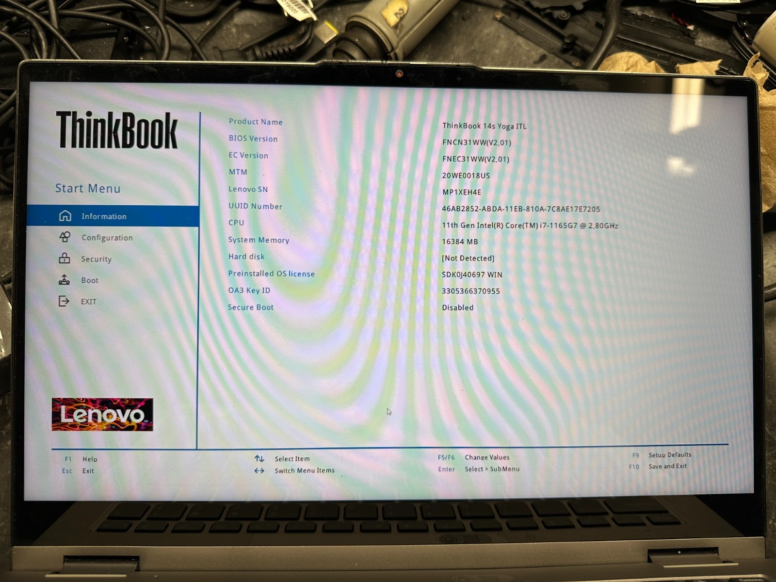 Lenovo Thinkbook 14s Yoga ITL 20we 14in complete touch screen lcd panel display Laptop Screen product photo 3