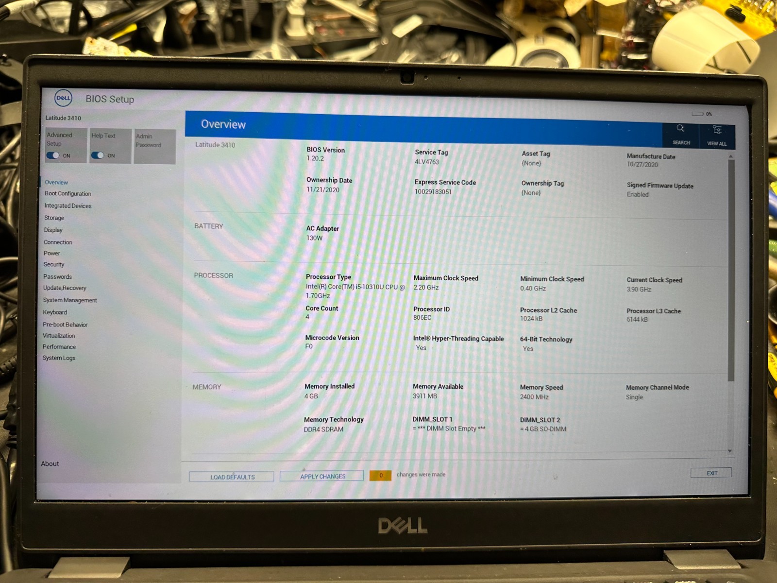 Dell Latitude 3410 i5-10310u Motherboard DT6K3 product photo 3