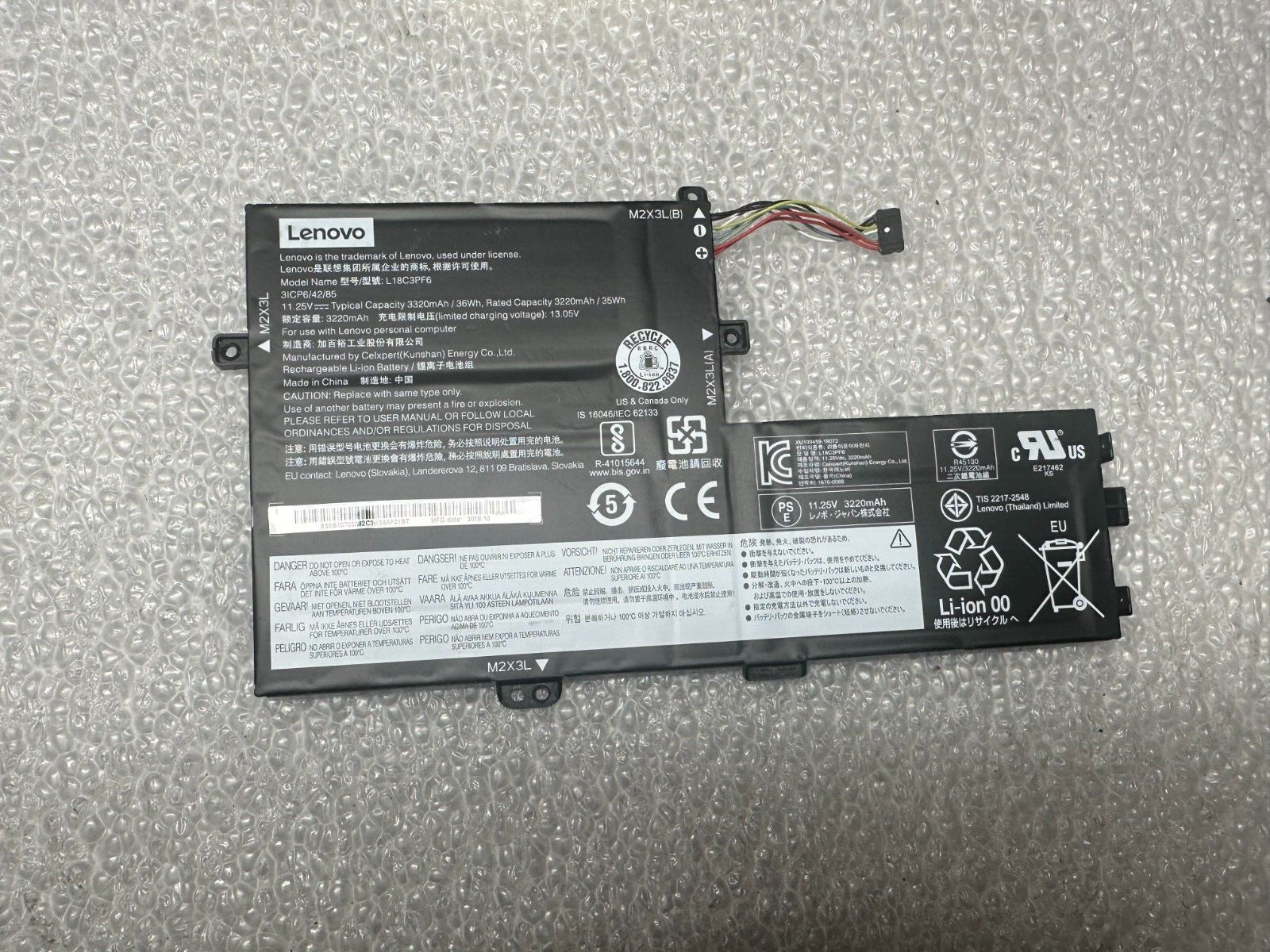 Lenovo S340-15IIL genuine original battery L18c3pf6 Laptop Battery product photo 1