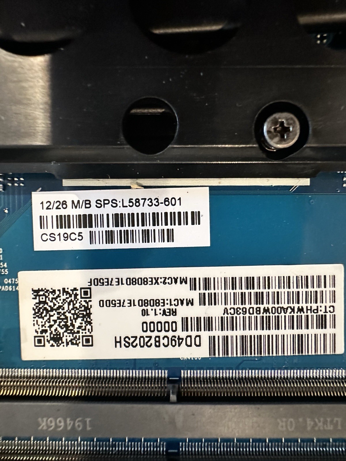 HP ProBook 650 G5 Intel Core i5-8365U 1.60 GHz Motherboard L58733-601 product photo 3