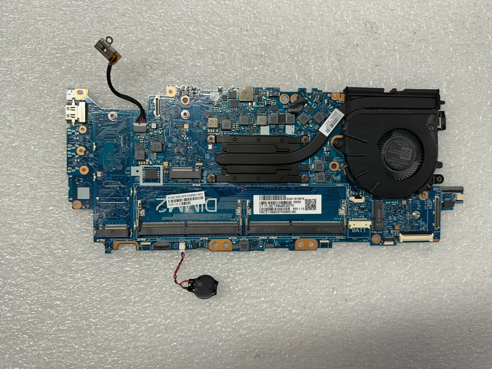 HP EliteBook 840 G7 14" Intel i7-10610U 1.8GHz Motherboard M08561-601 Processor product photo 1