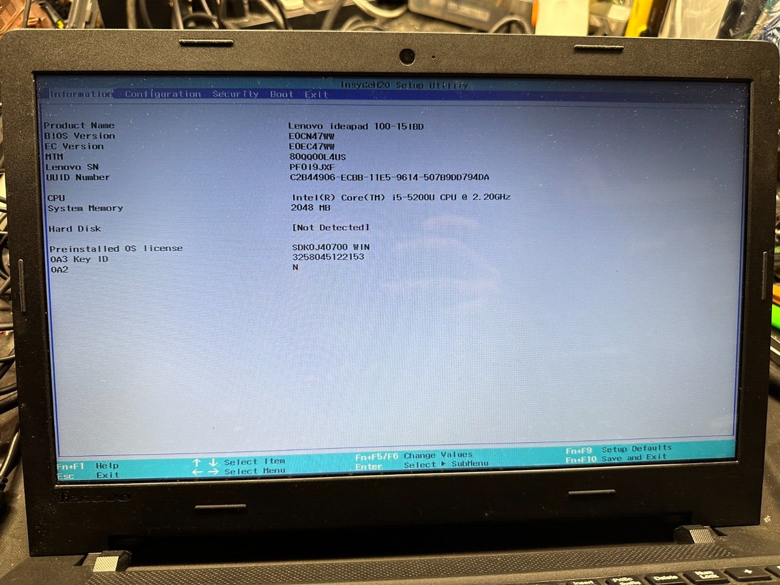 Lenovo ideapad 100-15ibd 15.6 complete lcd screen display panel assembly LCD Screen Assembly product photo 3