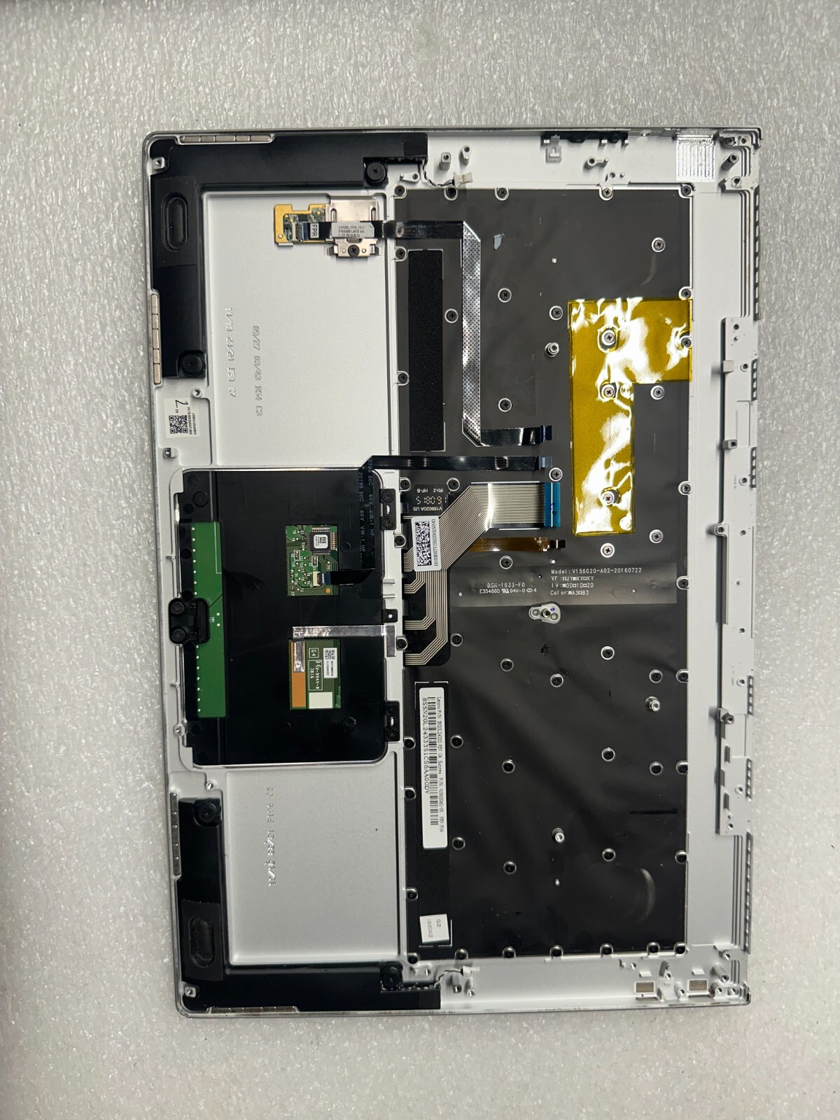 Lenovo Yoga 910-13IKB palmrest touch pad keyboard 5CB0M35092 Palmrest Keyboard Assembly product photo 2