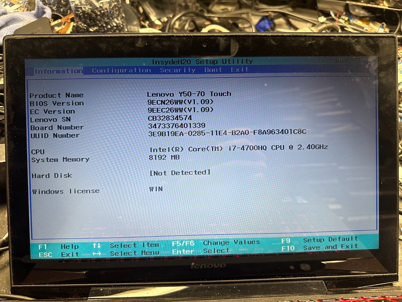 Lenovo Y50-70 UHD 4k 3840 x 2160 complete touch screen lcd panel display Laptop Screen product photo 3