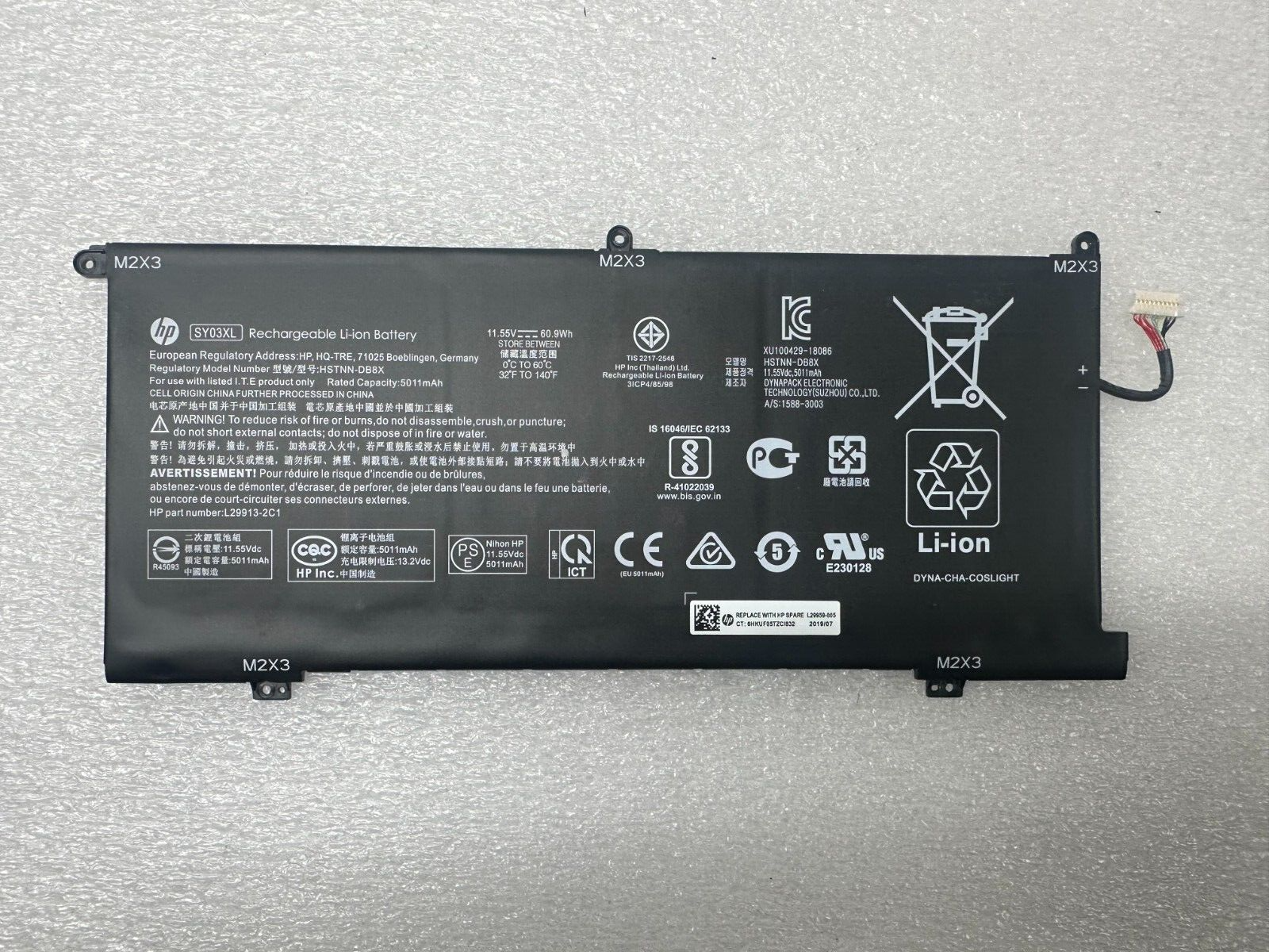 HP x360 Chromebook 14 G1 original battery genuine L29959-002 Laptop Battery product photo 1