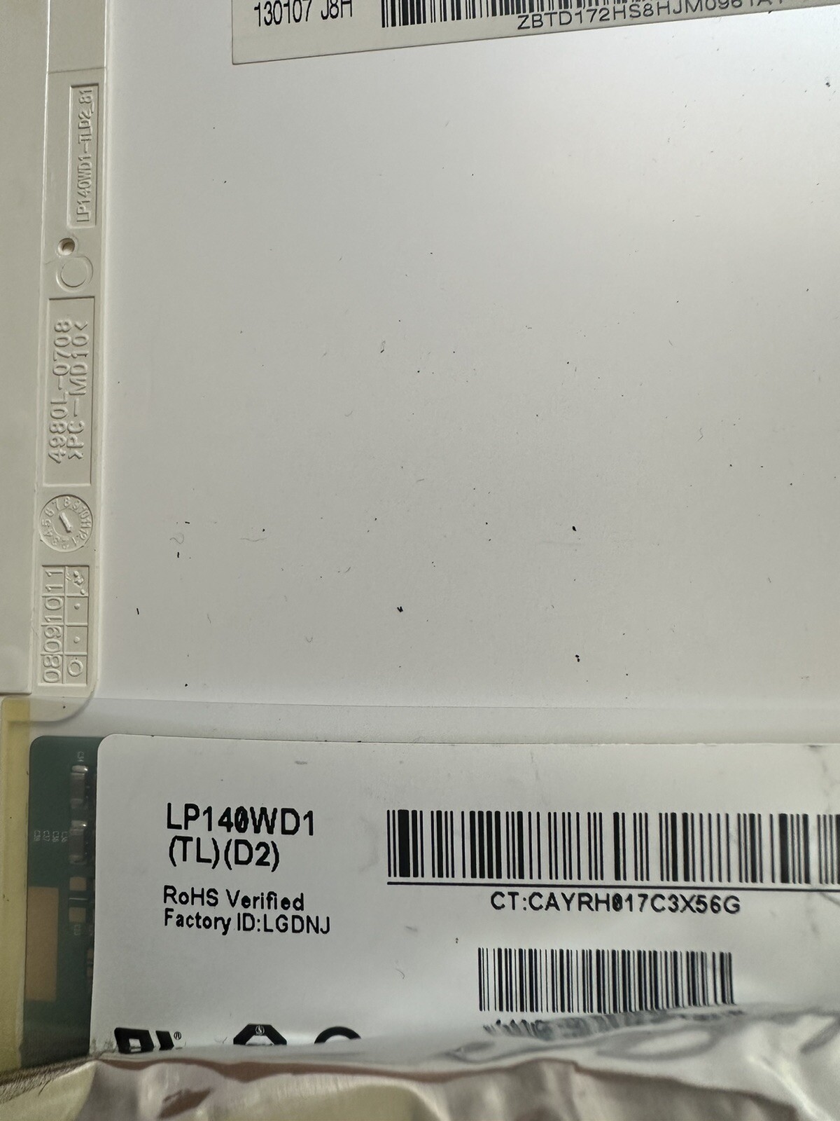 LG 14" Display LP140WD1 (TL)(D2) Laptop LCD Matte Screen Panel, mark on screen Laptop Screen LP140WD1 TL D2 product photo 4