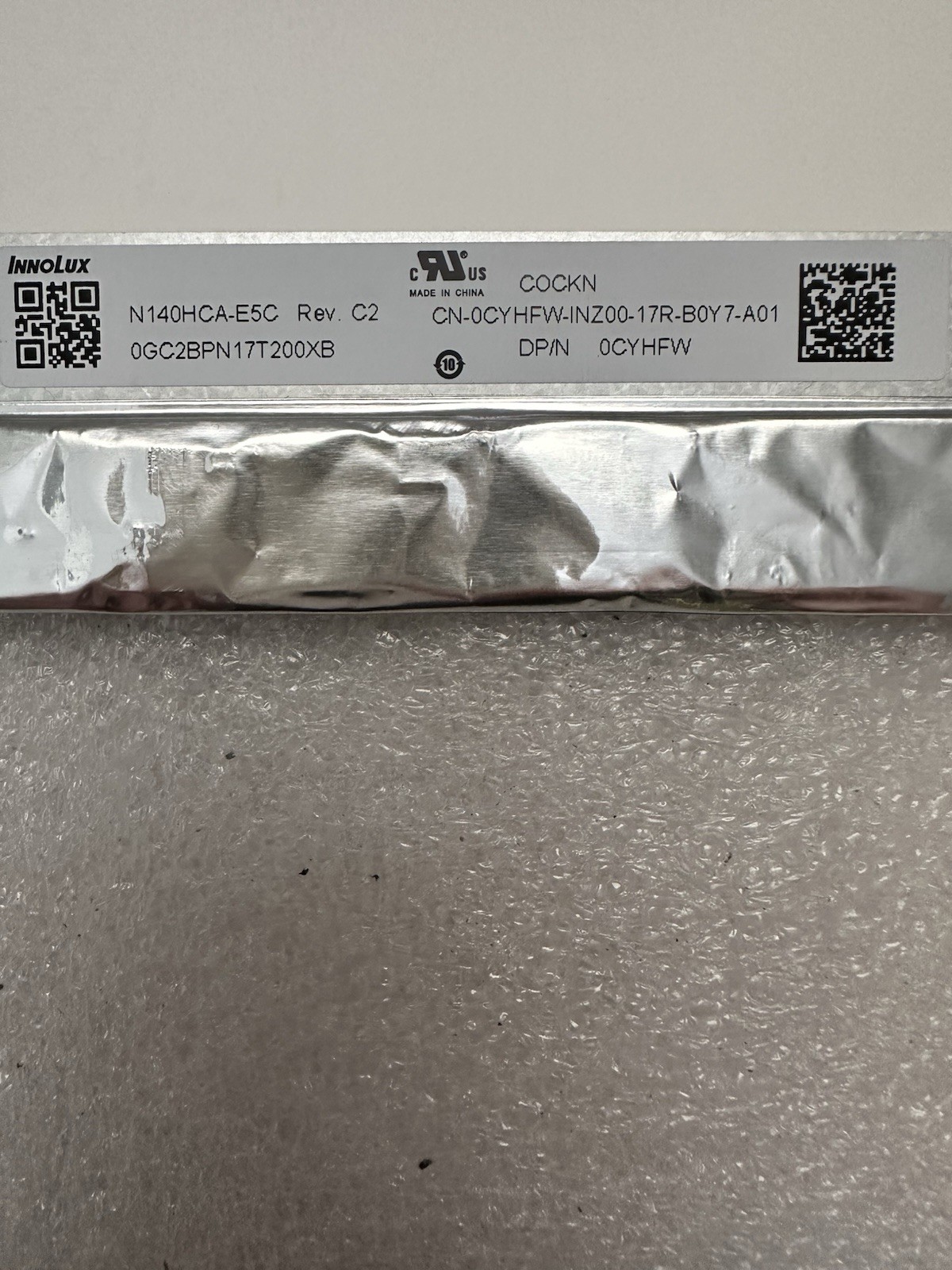 InnoLux 14" Matte Laptop FHD LCD Screen Display 30pin Panel CYHFW, N140HCA-E5C Laptop Screen product photo 4
