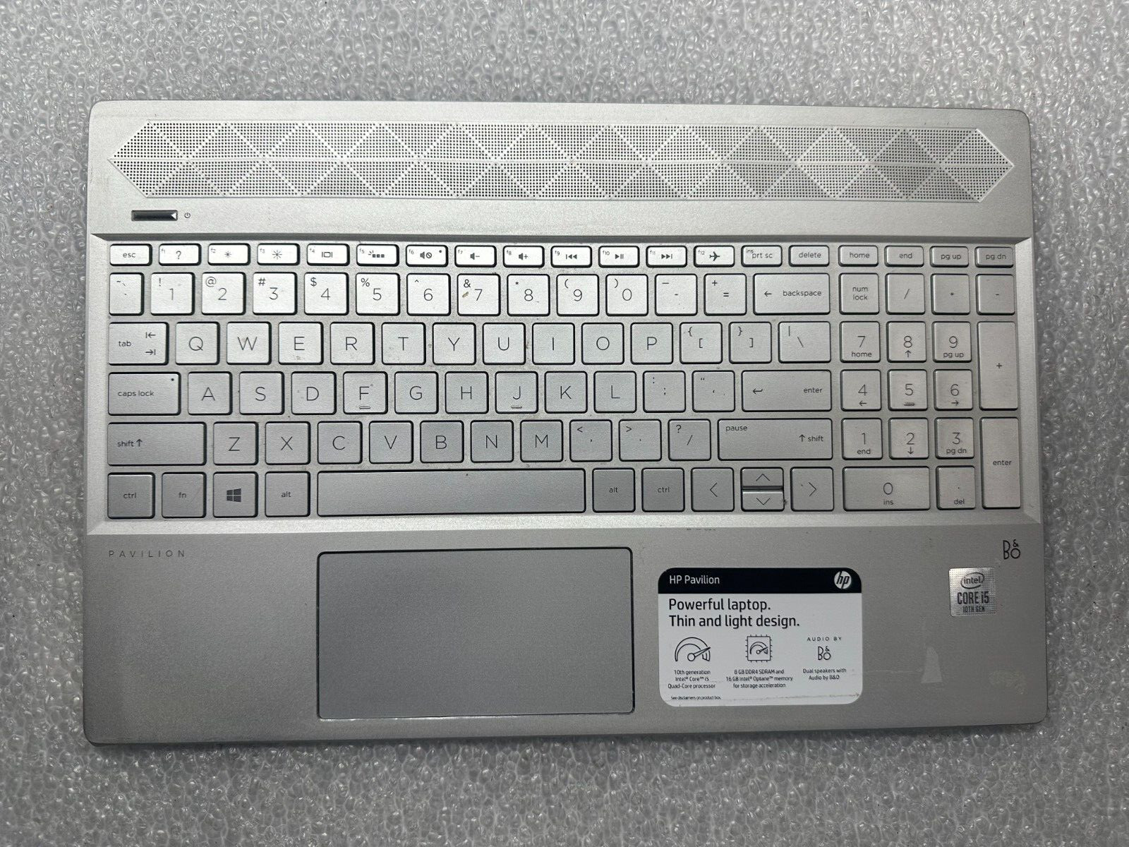 HP 15-cs3065st palmrest touch pad keyboard L24752-001 Palmrest Keyboard Assembly product photo 1