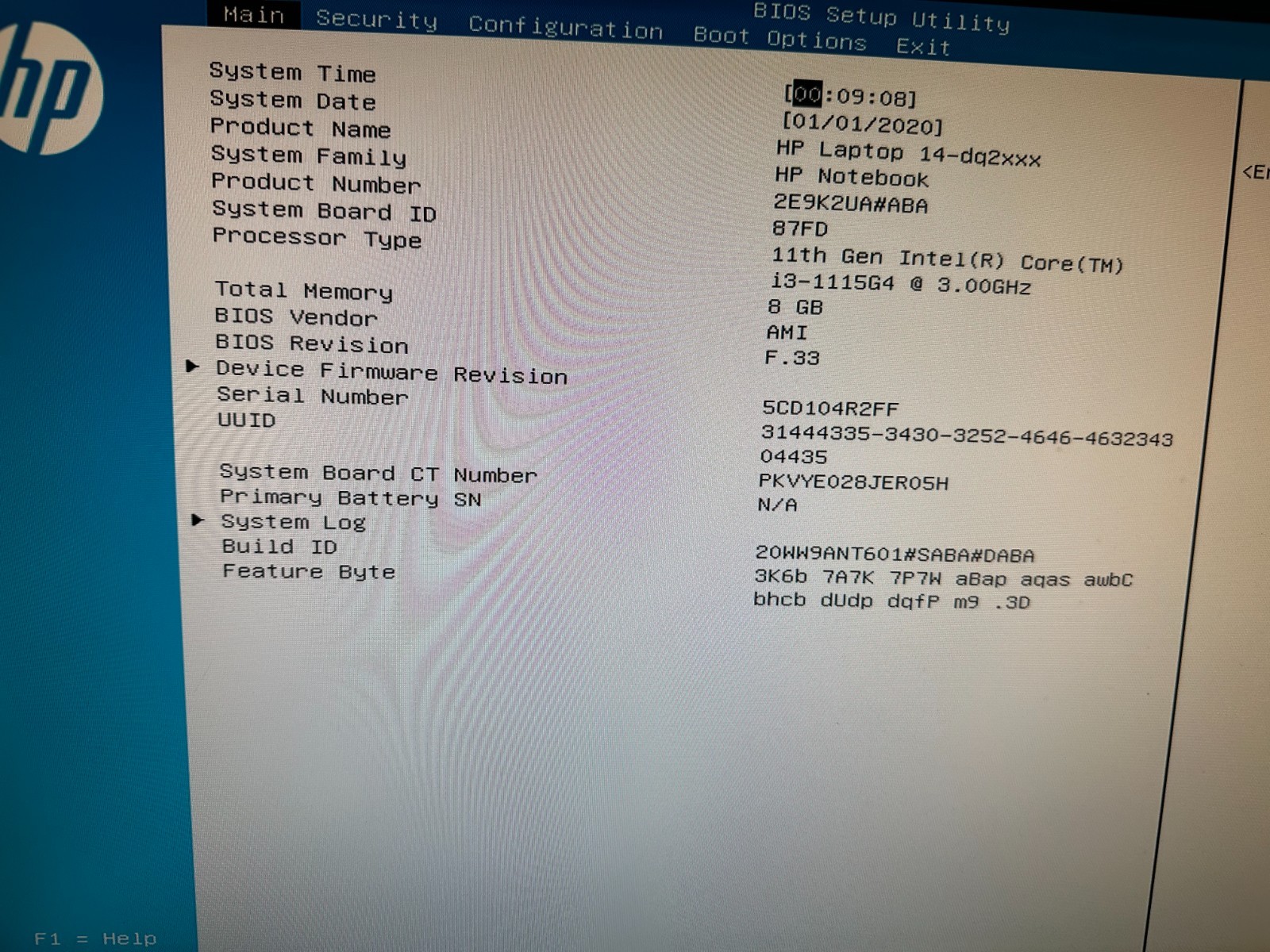 HP 14-dq2097nr i3-1115g4 Motherboard M20689-601 product photo 3