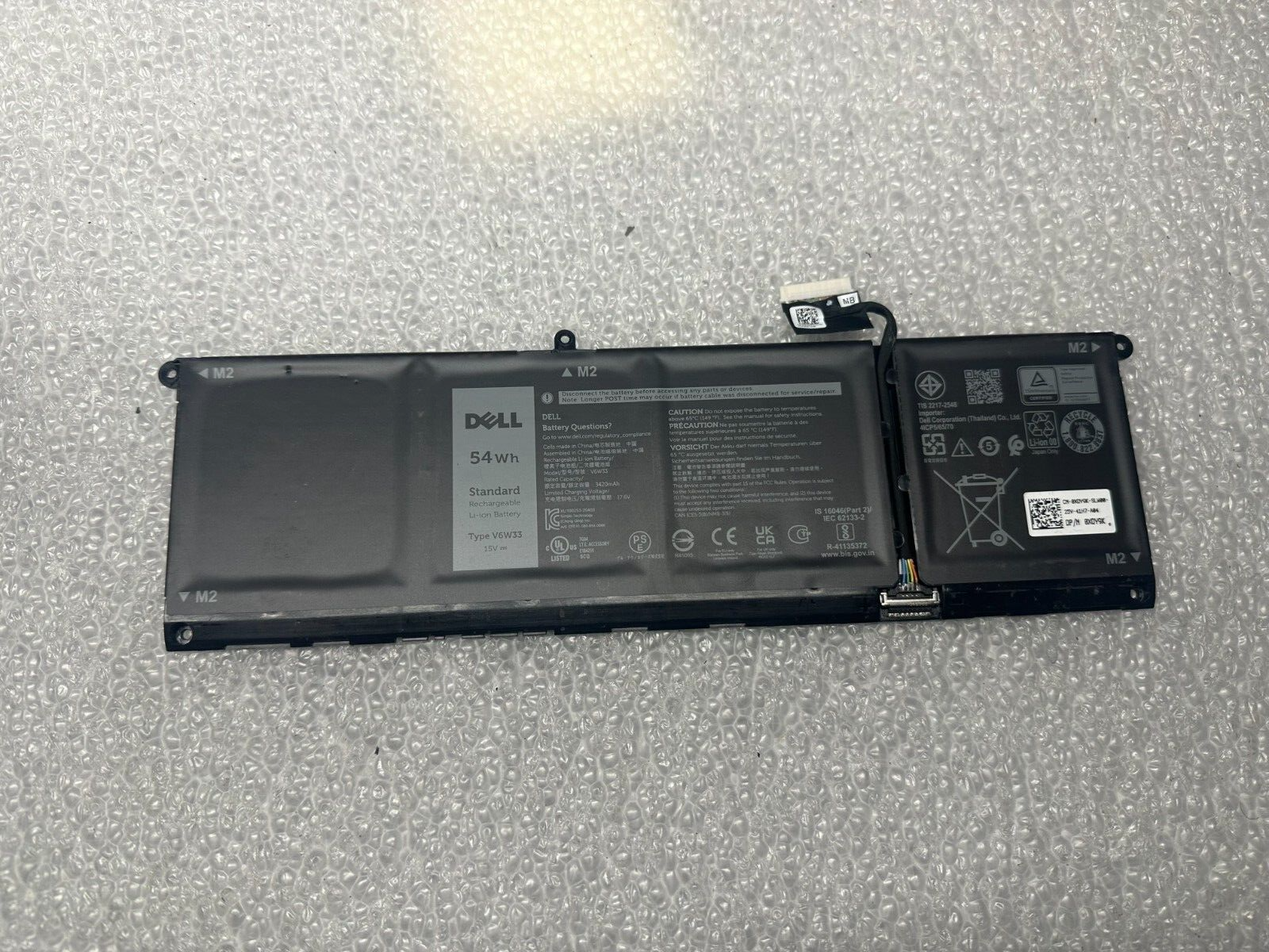 Dell Inspiron 3520 genuine original battery xd9yk v6w33 -Excellent in Dell bios Laptop Battery product photo 1