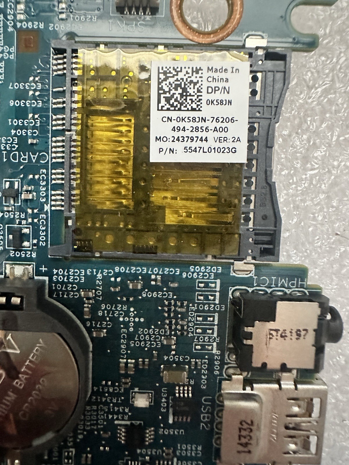 Dell Inspiron 15 7537 Intel Core i5-4210U 1.70GHz Laptop Motherboard K58JN 0K58JN product photo 3