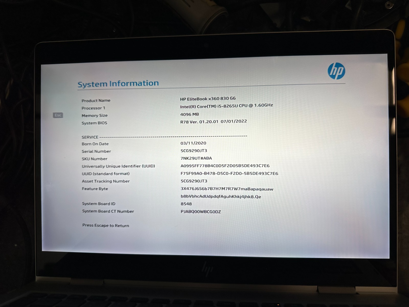 HP Elitebook x360 830 g6 FHD complete touch screen lcd panel display assembly LCD Screen Assembly L56440-001 product photo 3