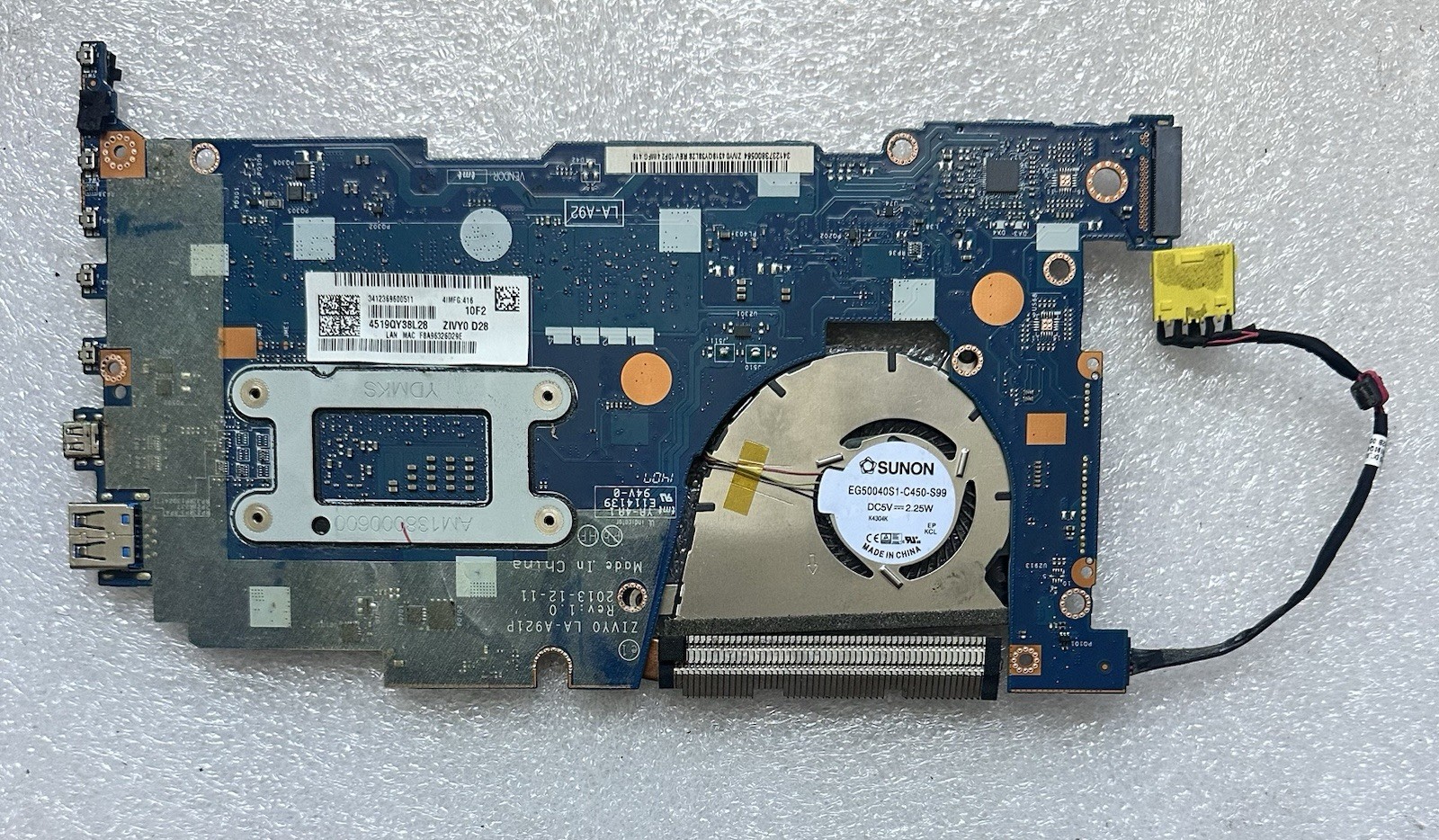 Lenovo Yoga 2 13 Laptop Motherboard Core i7-4500U 1.80GHz ZIVYO W8S 9005932 Processor 90005932 product photo 2