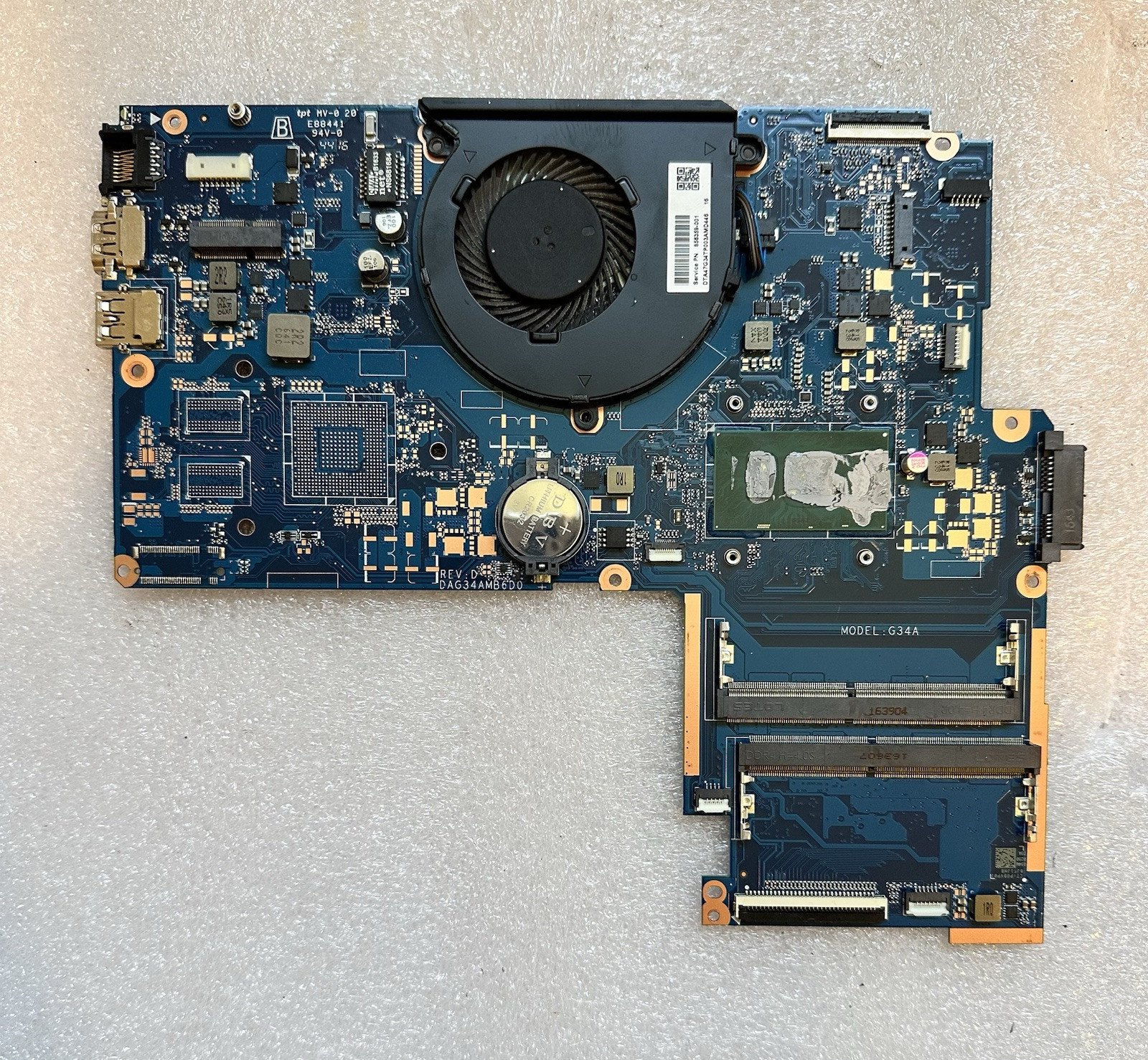 HP Pavilion 15.6” 15t-au100 Intel core i5-7200U 2.5GHz Motherboard 901574-601 Processor product photo 1